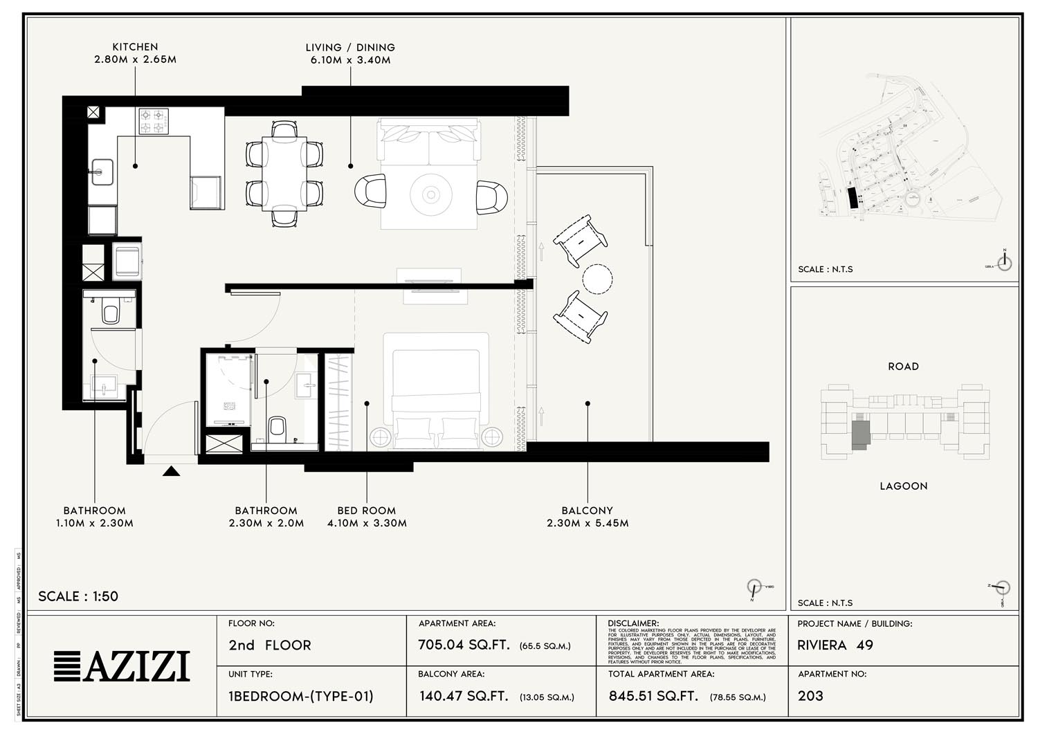 Azizi Riviera 49 floor plan 4