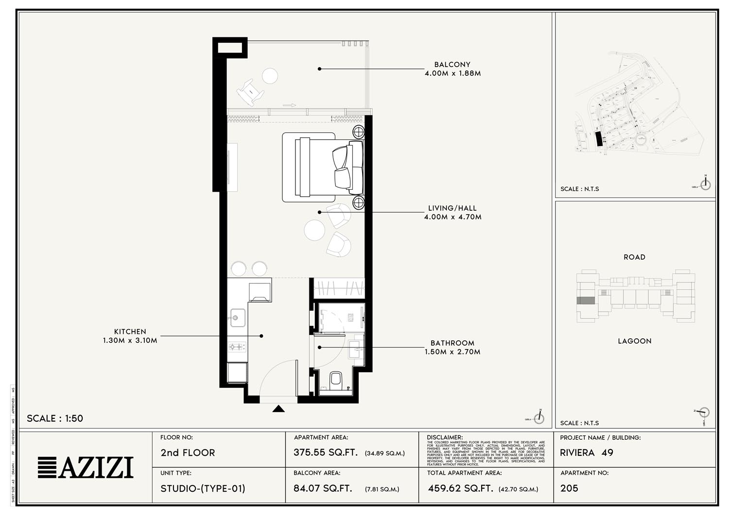 Azizi Riviera 49 floor plan 5