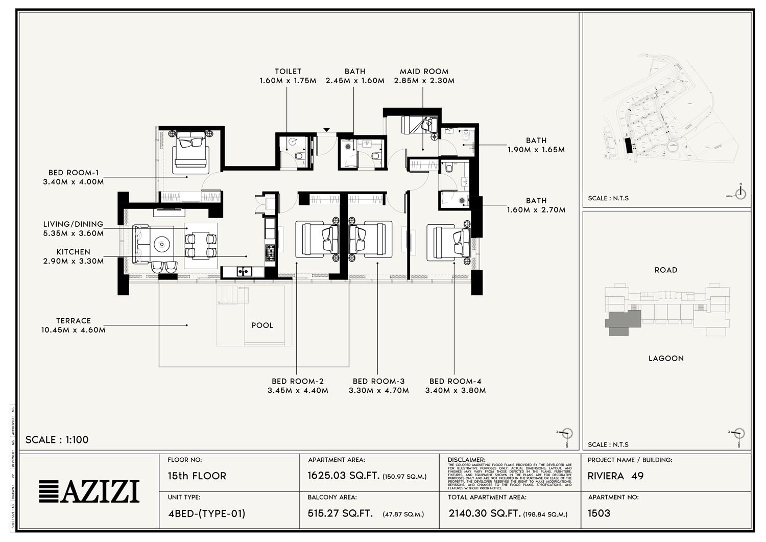 Azizi Riviera 49 floor plan 6