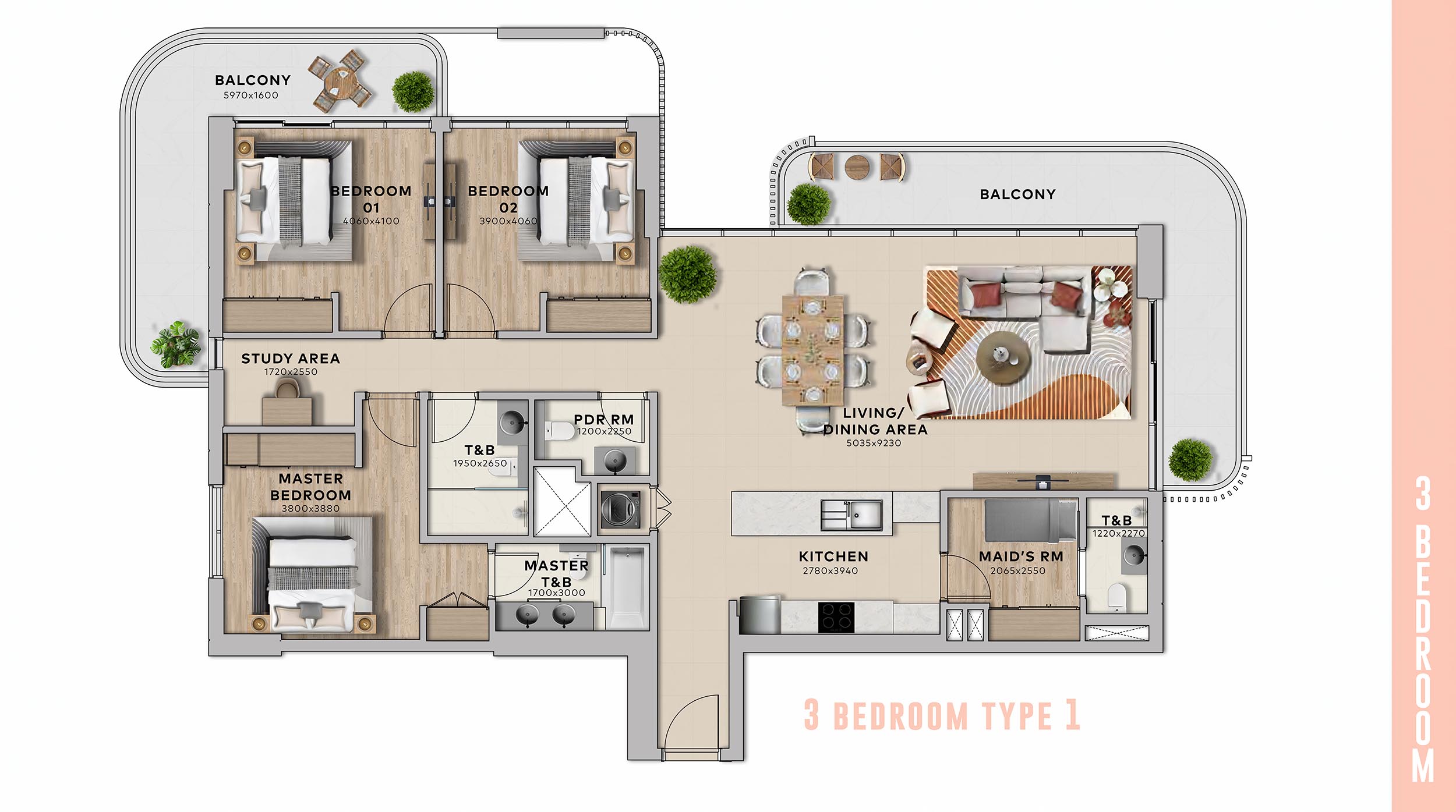 Yas Living by Aldar floor plan 5