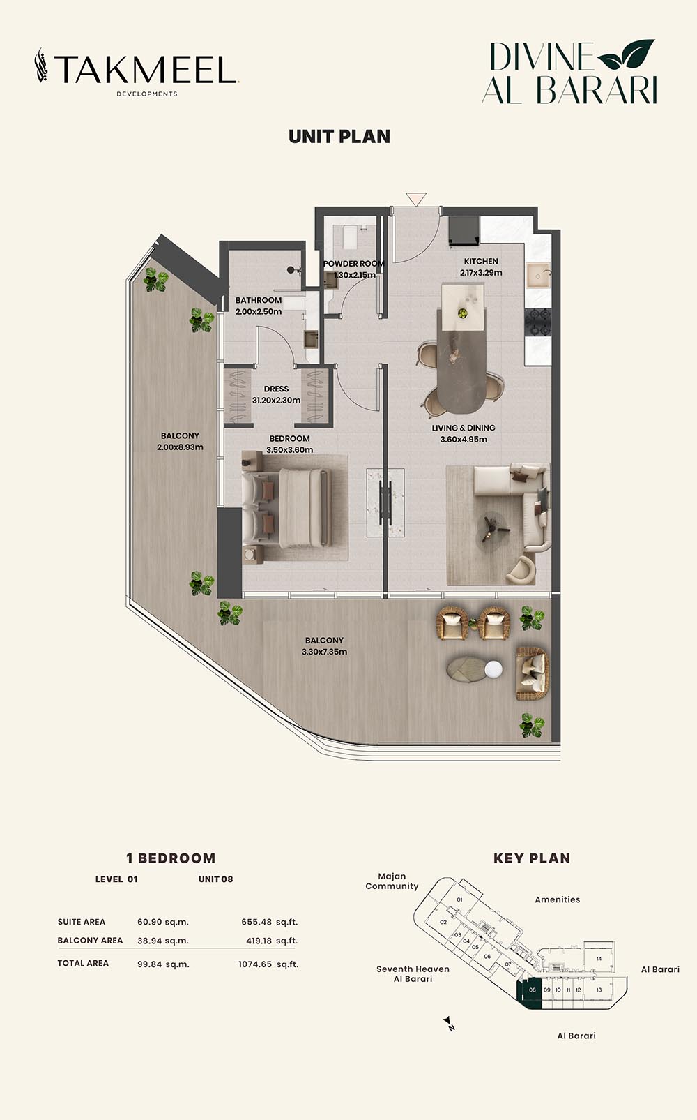 Divine Al Barari by Takmeel floor plan 2
