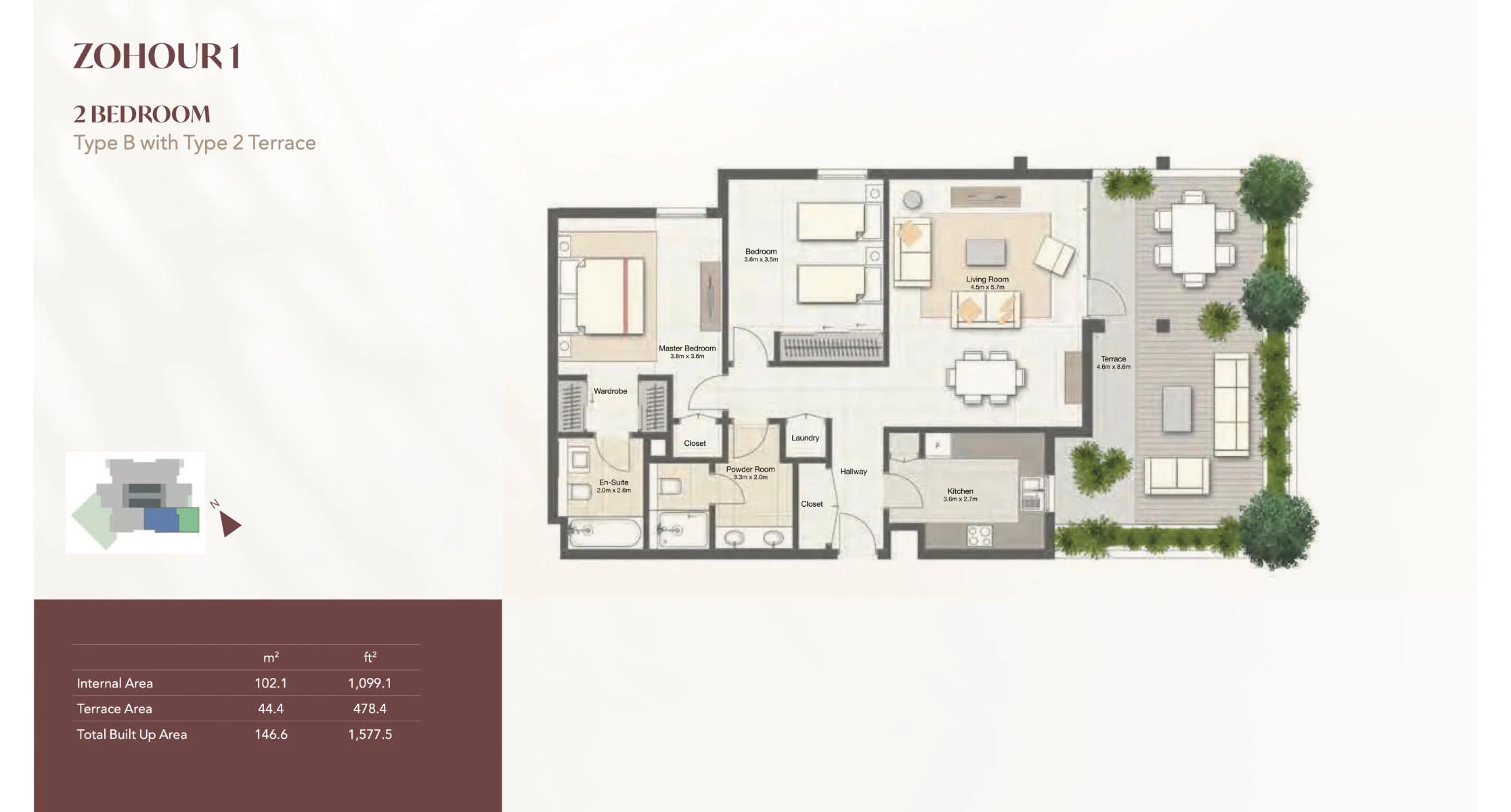 Zahour 1 floor plan 2
