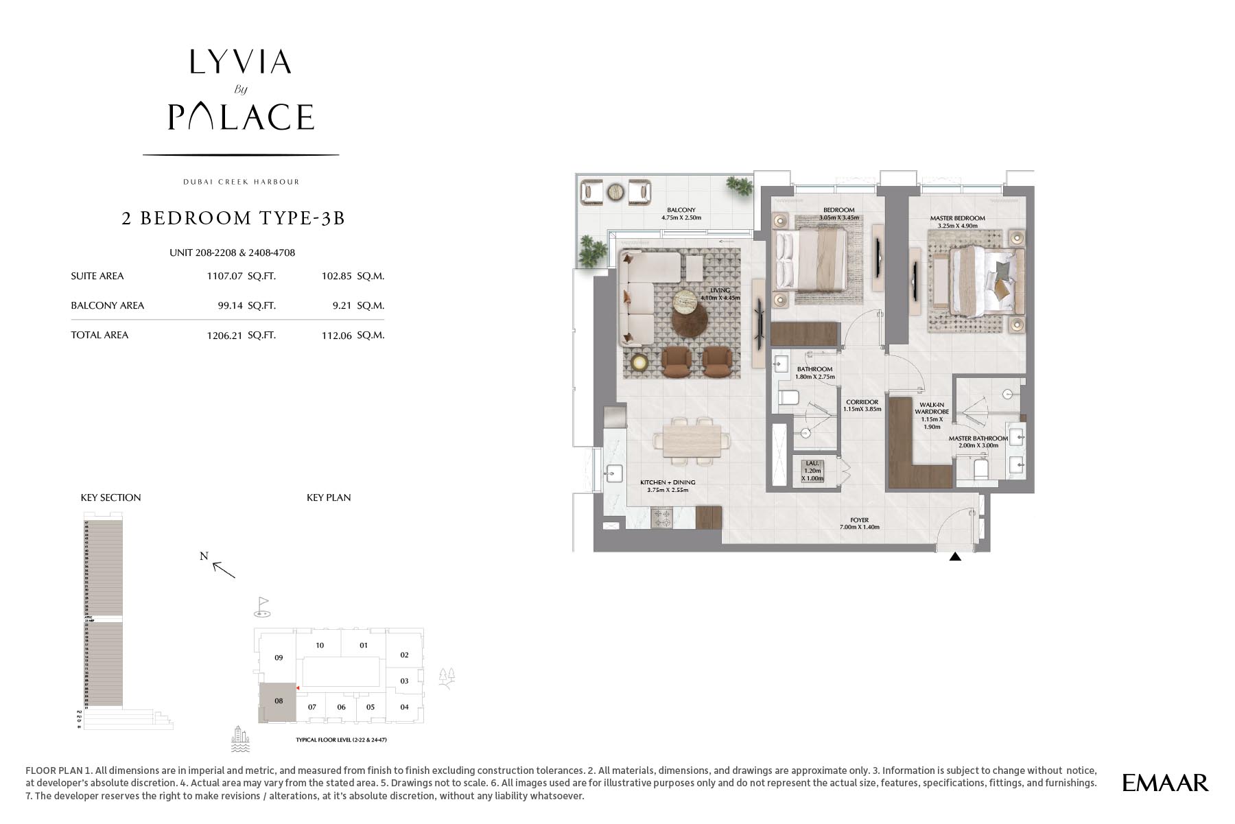Lyvia by Palace at Dubai Creek Harbour floor plan 2