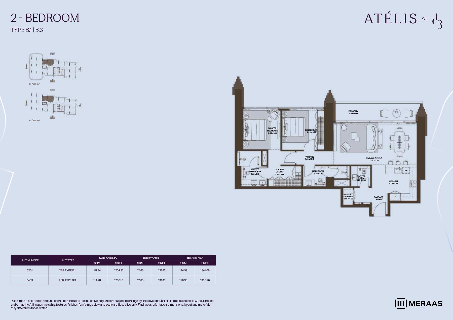 Atelis at Dubai Design District floor plan 1