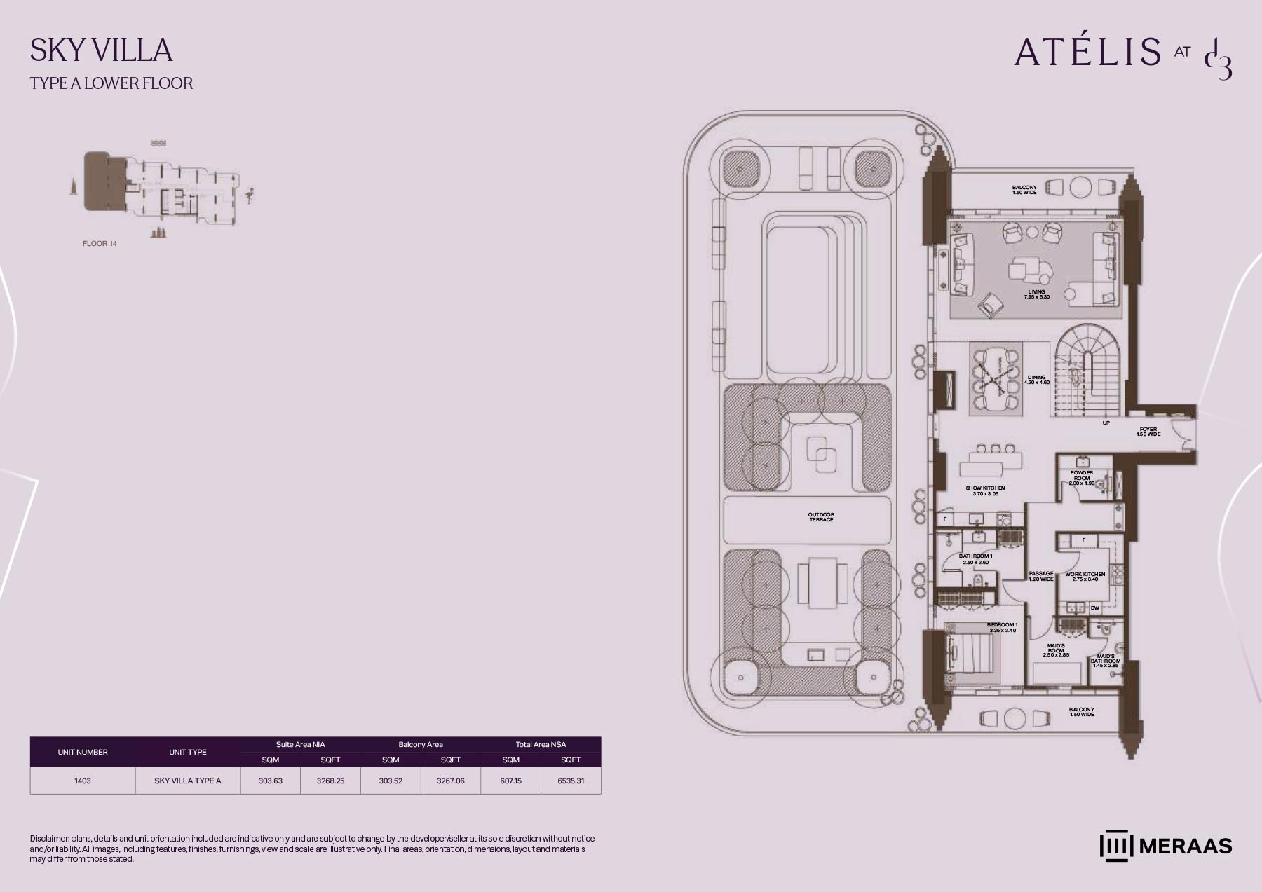 Atelis at Dubai Design District floor plan 2