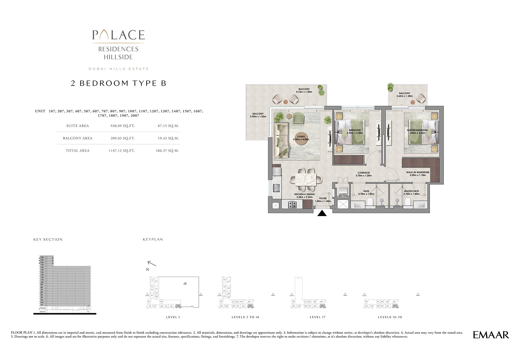 Palace Residences Hillside A floor plan 2