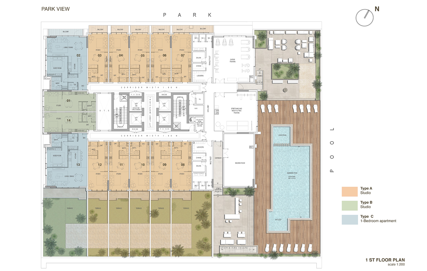 Park View Tower floor plan 1