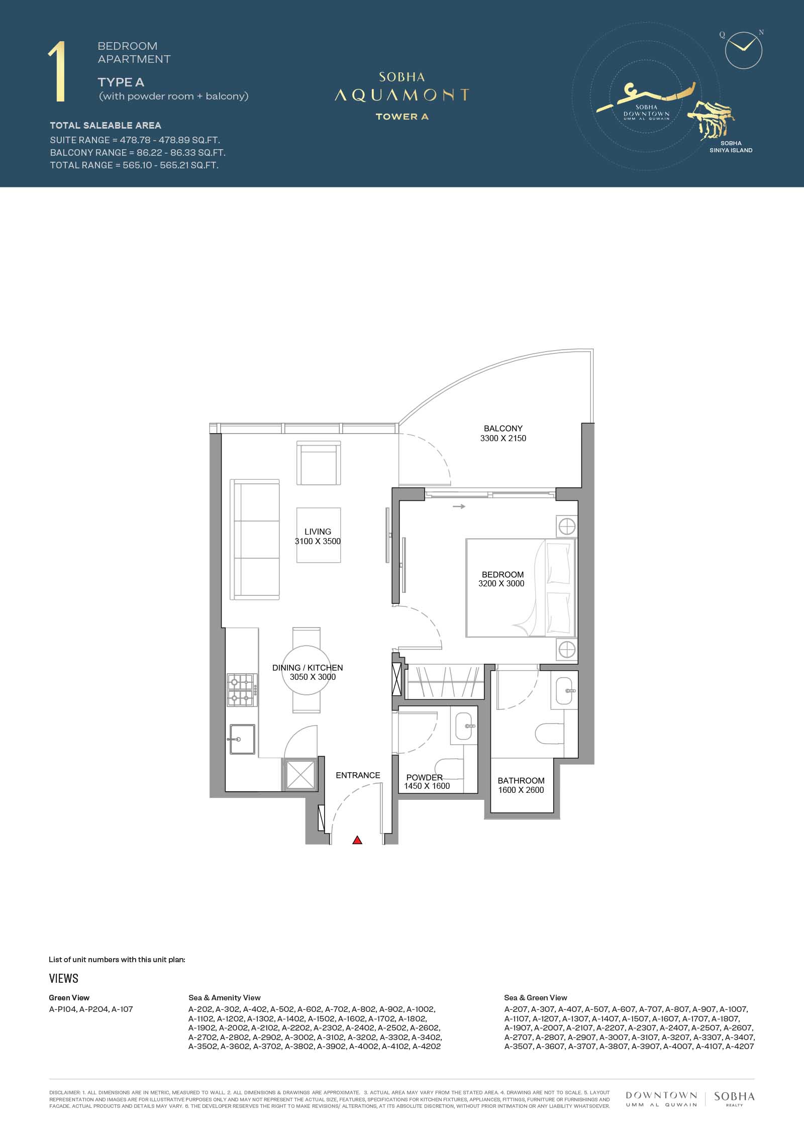 Sobha Aquamont floor plan 1