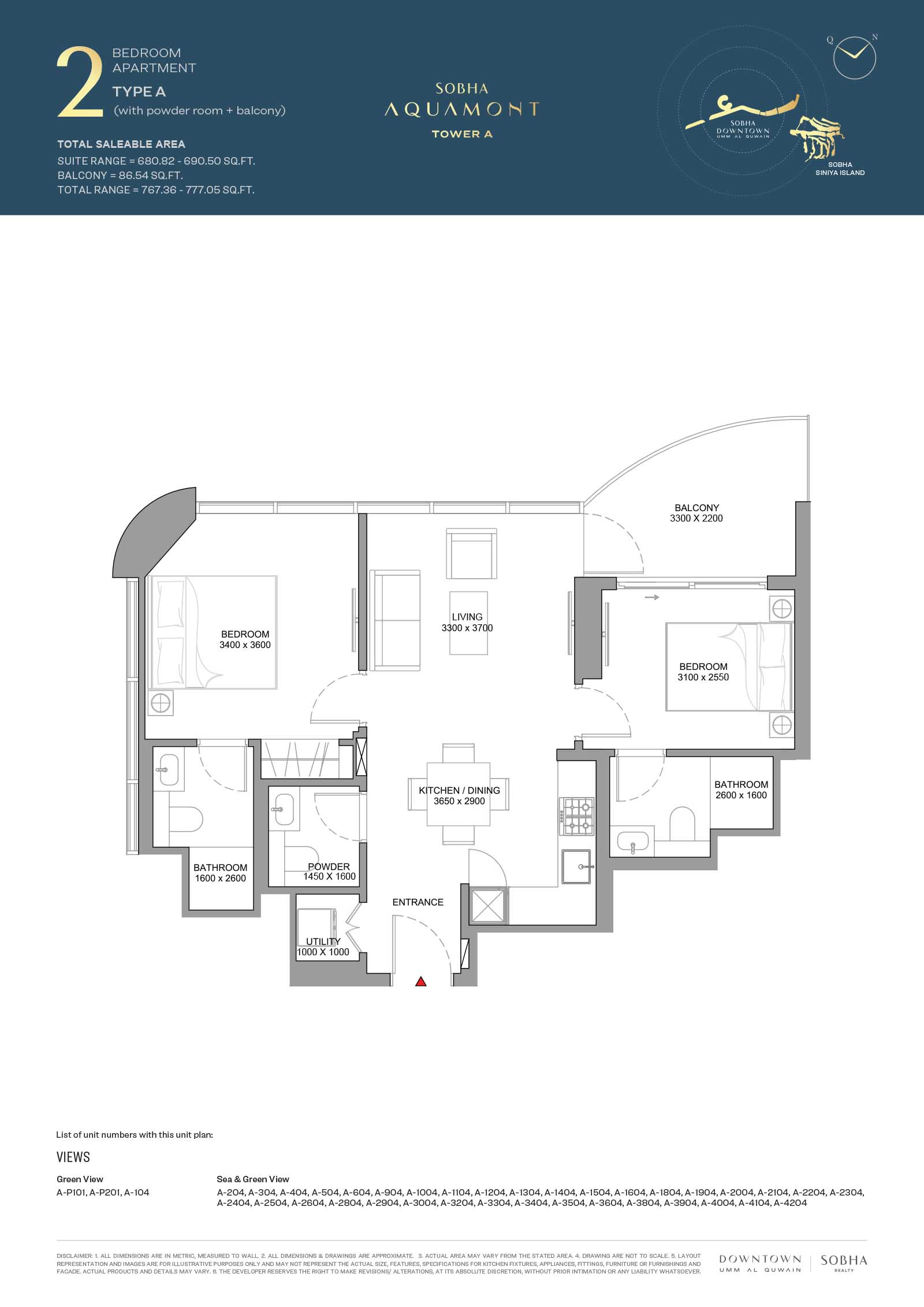 Sobha Aquamont floor plan 5