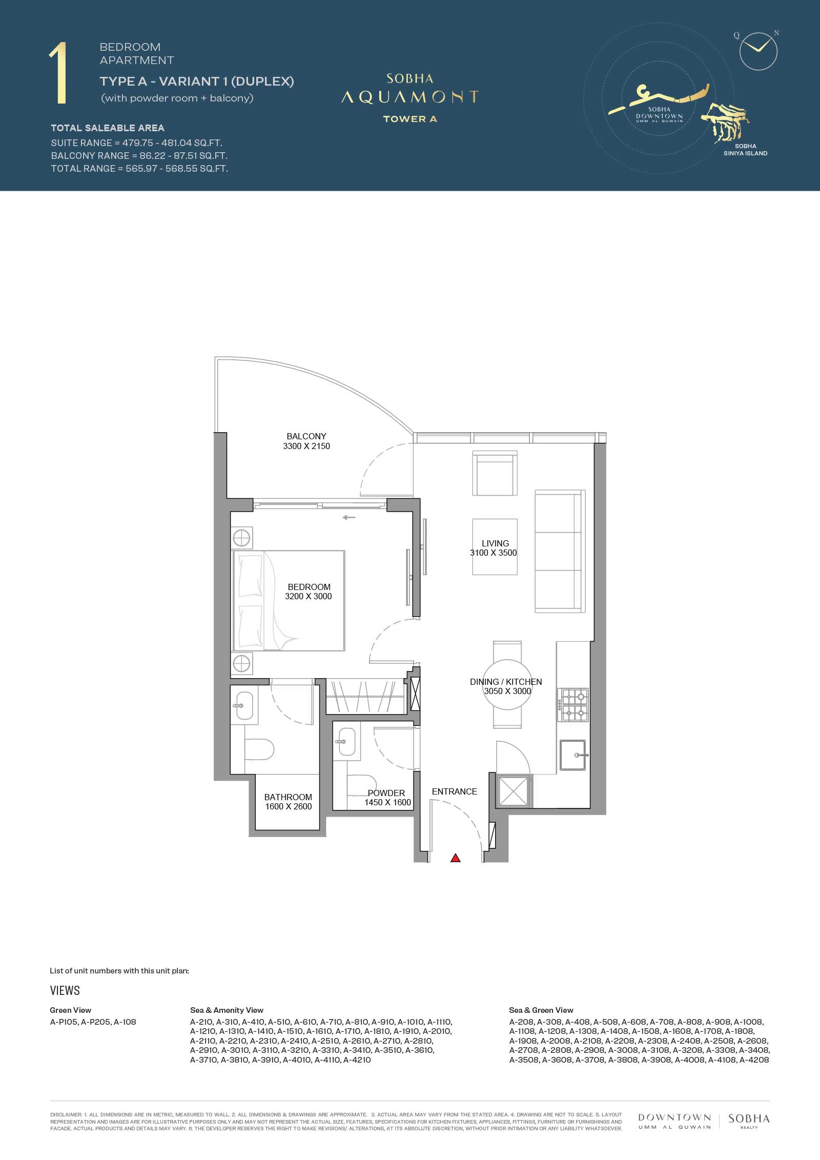 Sobha Aquamont floor plan 2