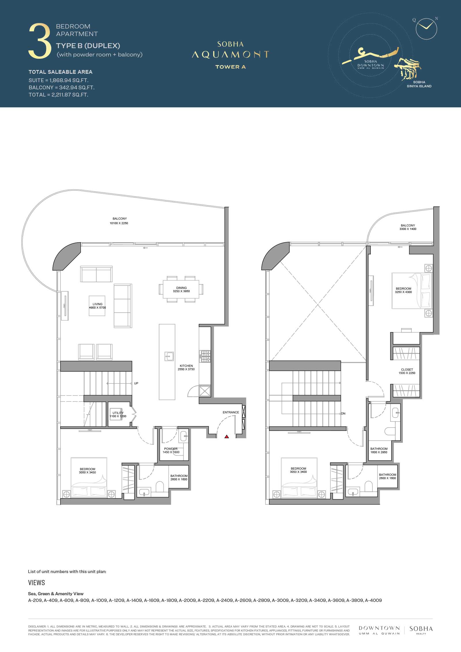Sobha Aquamont floor plan 7
