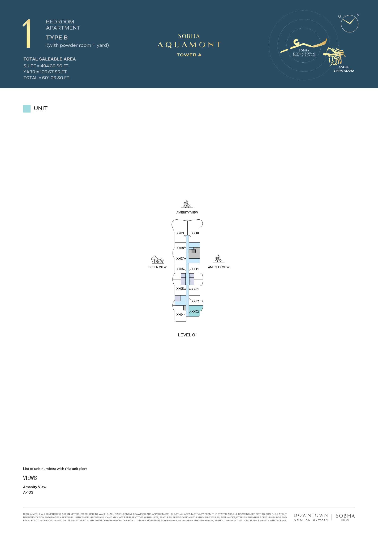 Sobha Aquamont floor plan 3