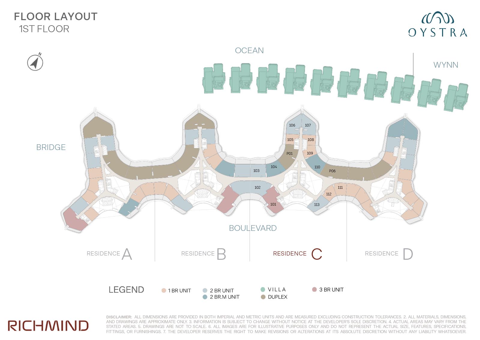 Oystra at Al Marjan floor plan 1