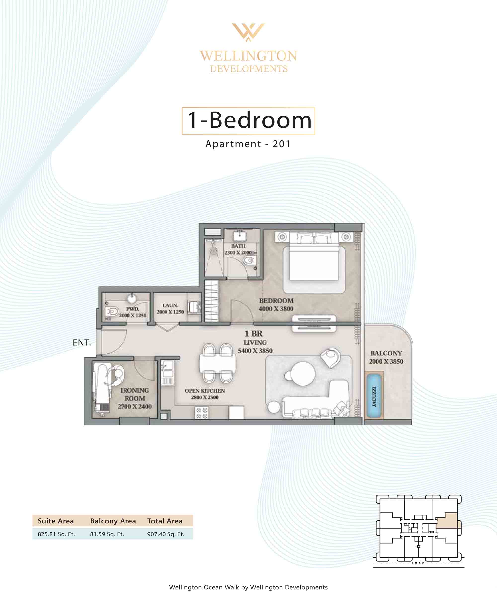 Wellington Ocean Walk at Dubai Islands floor plan 1