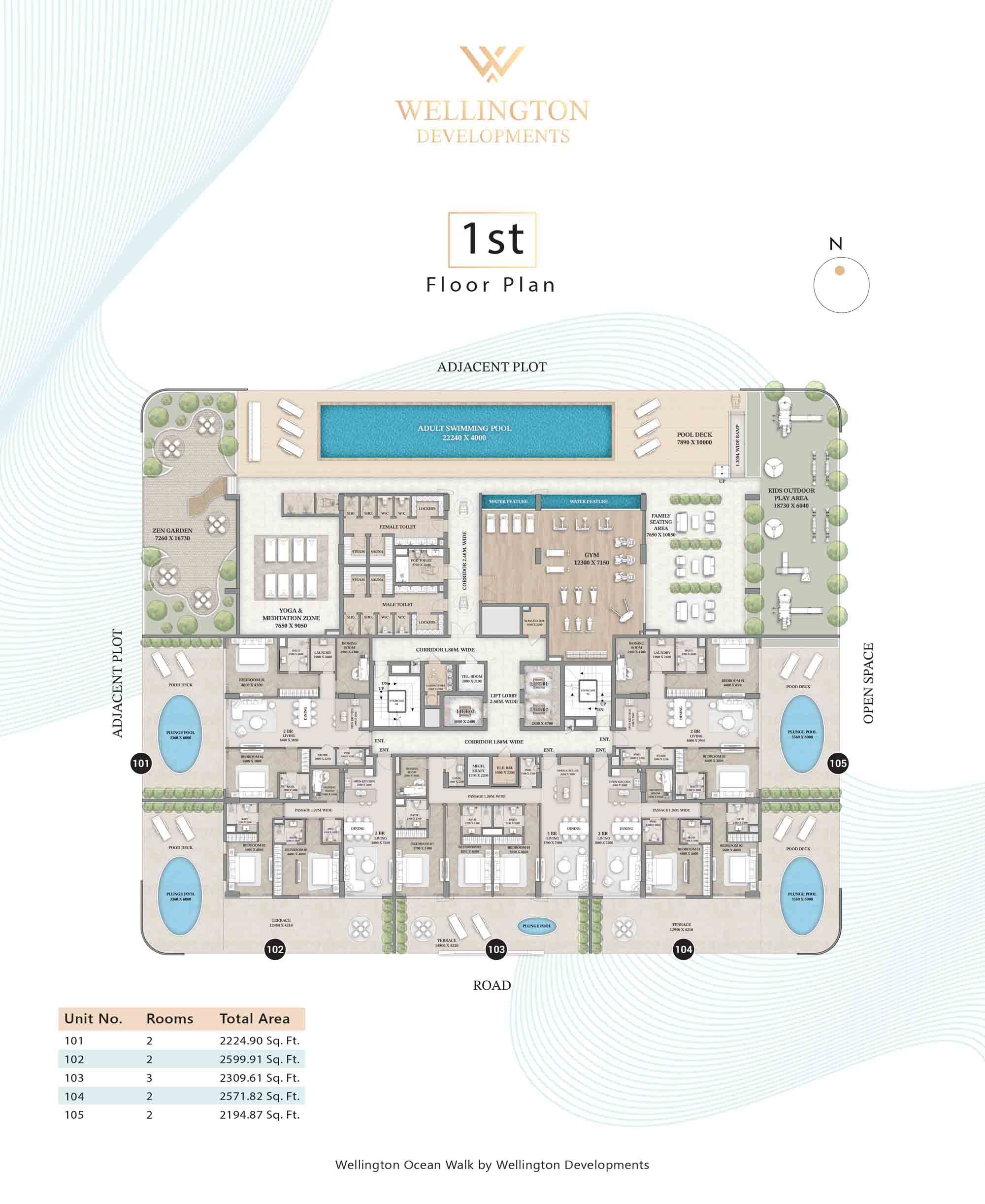 Wellington Ocean Walk at Dubai Islands floor plan 2