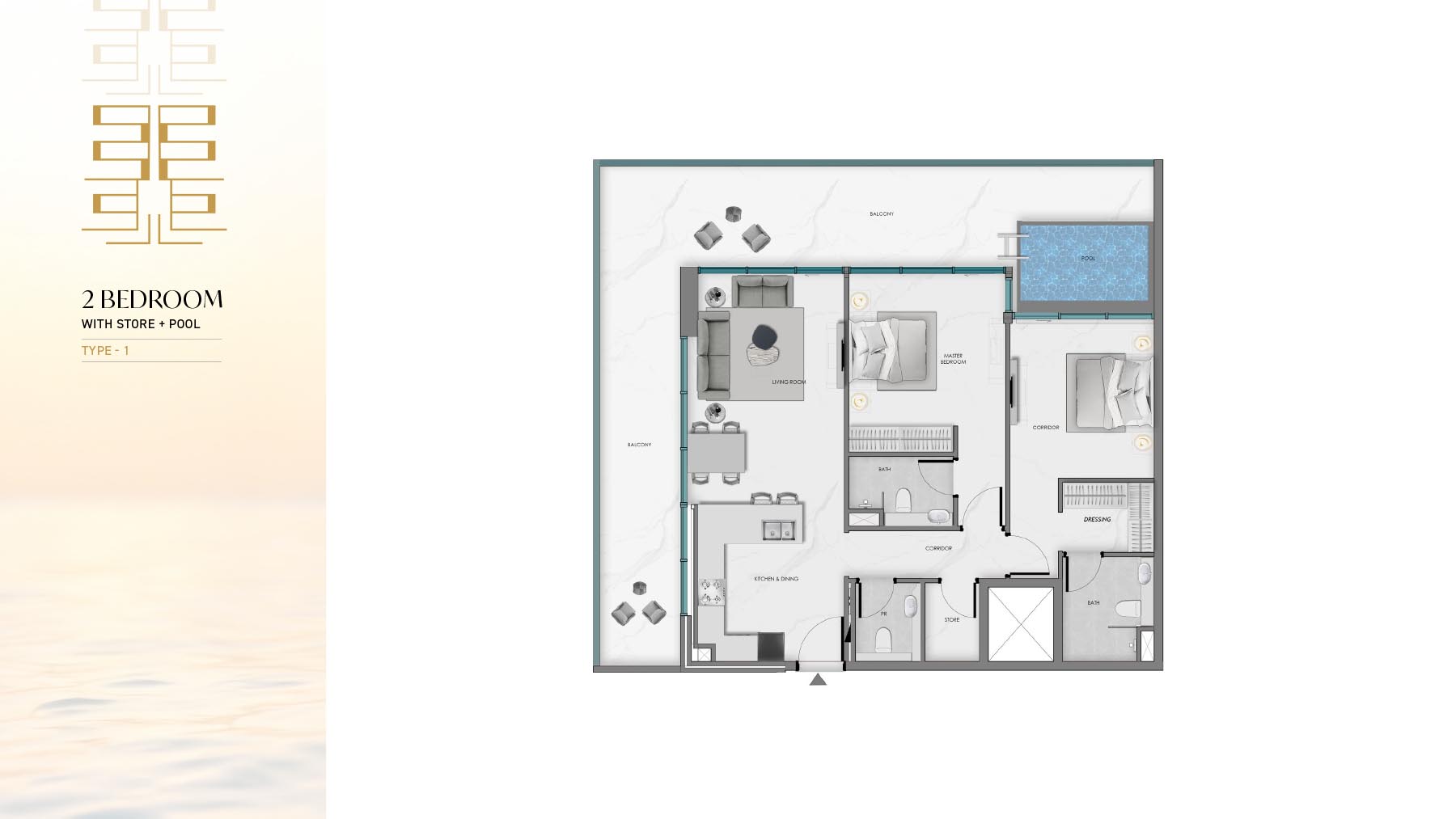 Samana Ocean Crest at Dubai Islands floor plan 3