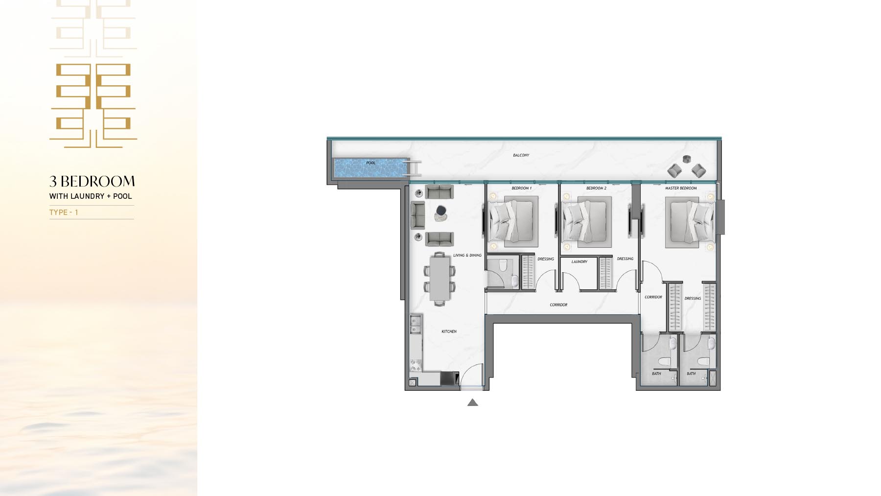 Samana Ocean Crest at Dubai Islands floor plan 4