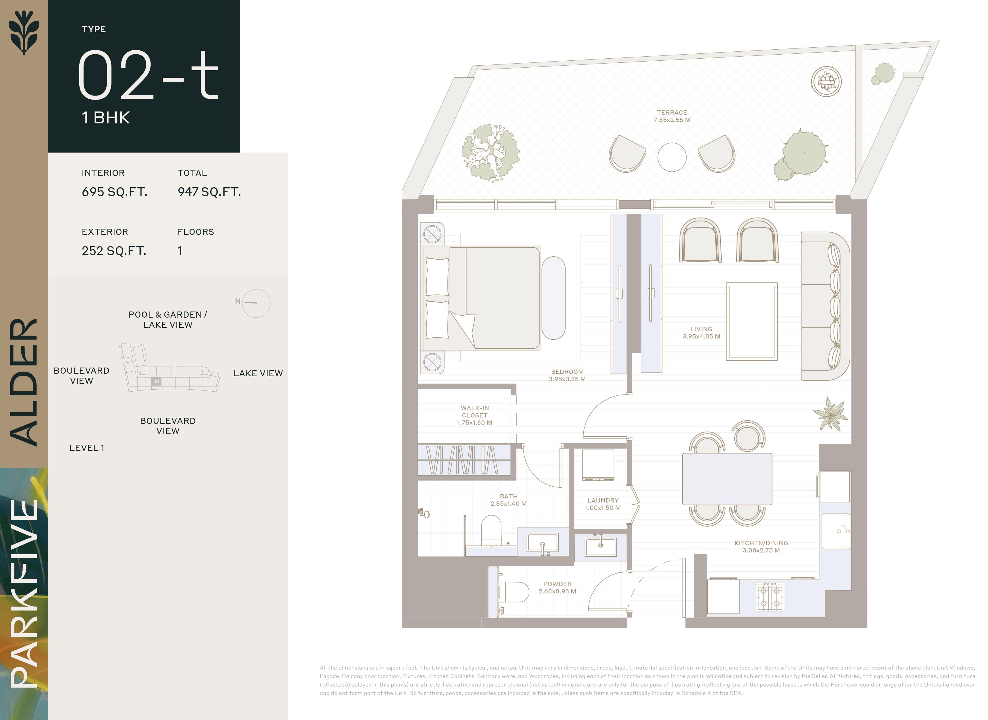 Alder at Park Five floor plan 1