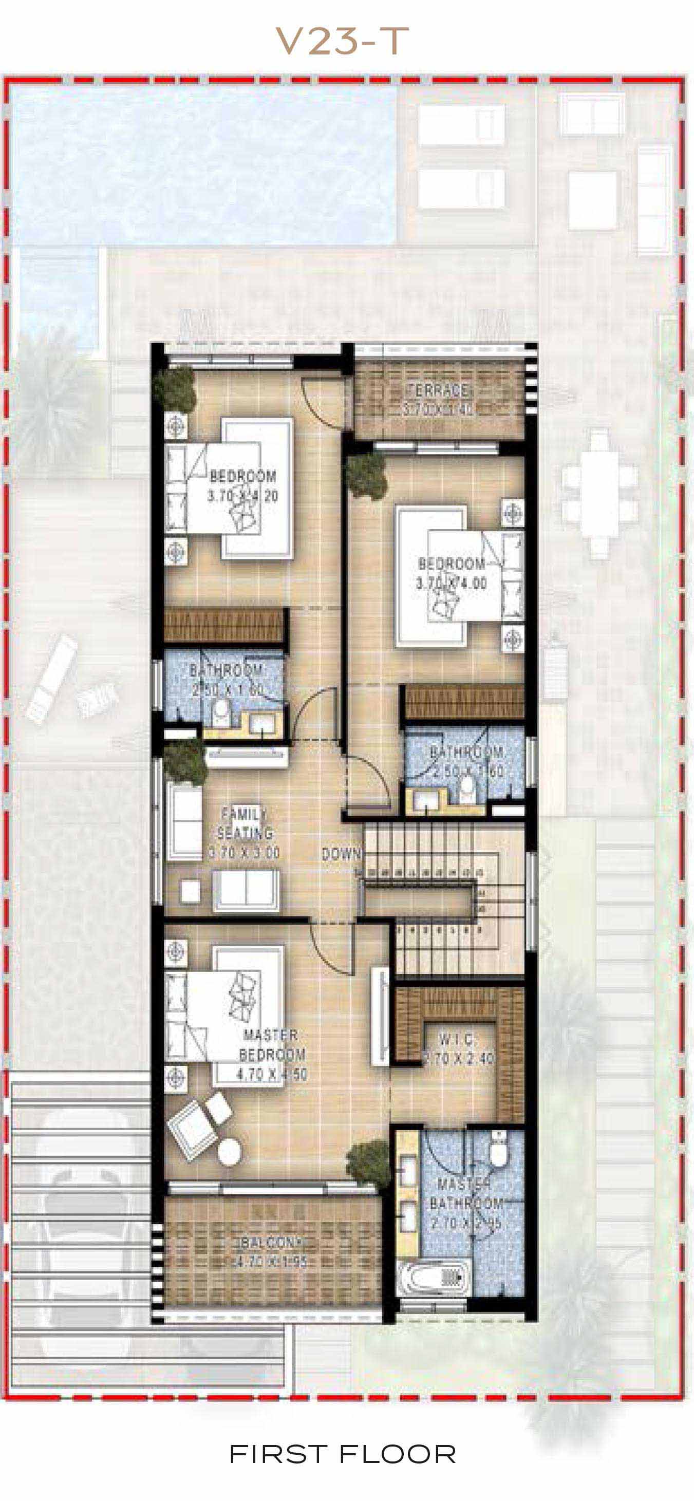 Ivory at Damac Hills floor plan 2