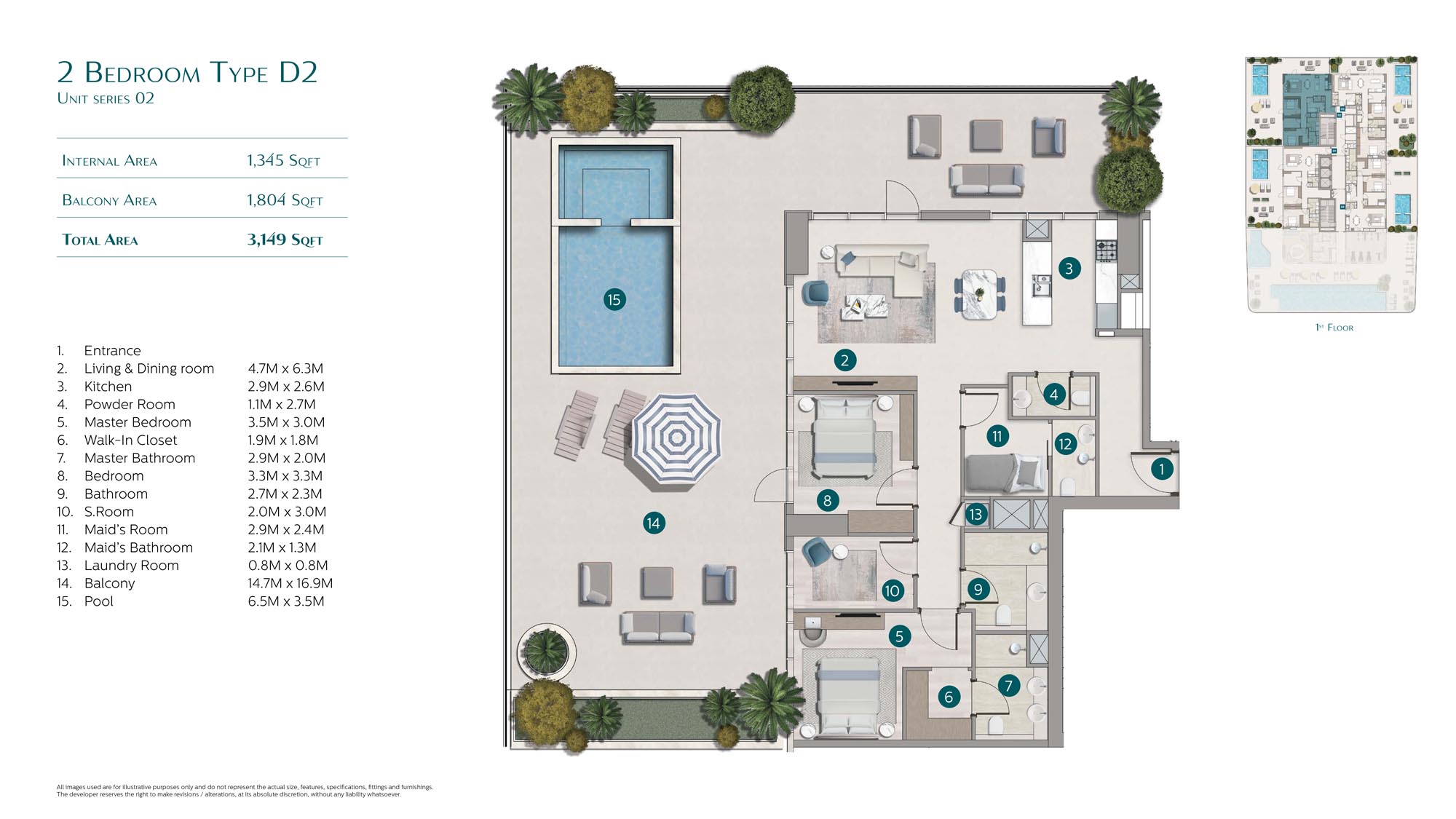Flora Shore at Dubai Islands floor plan 2
