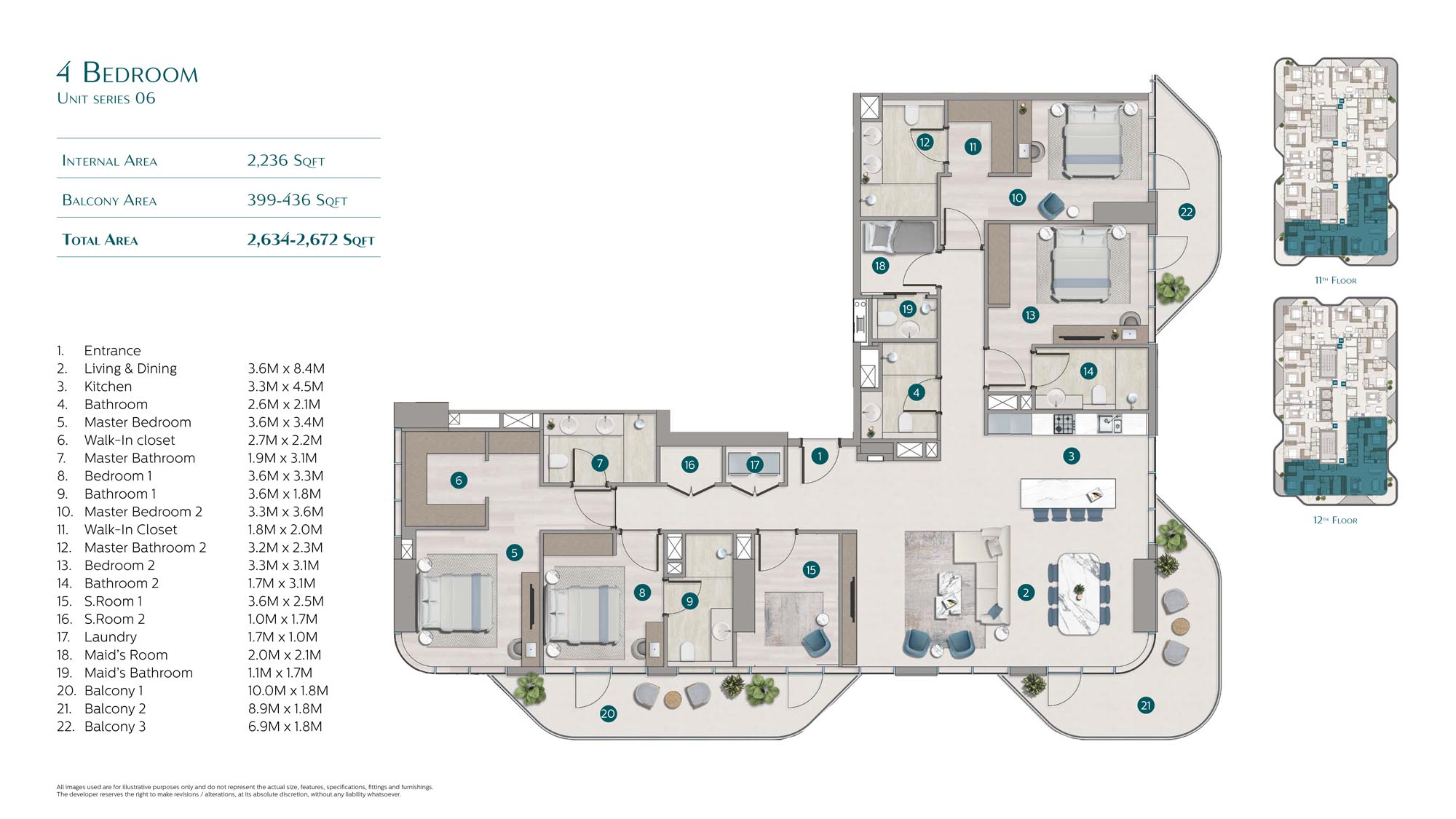Flora Shore at Dubai Islands floor plan 4