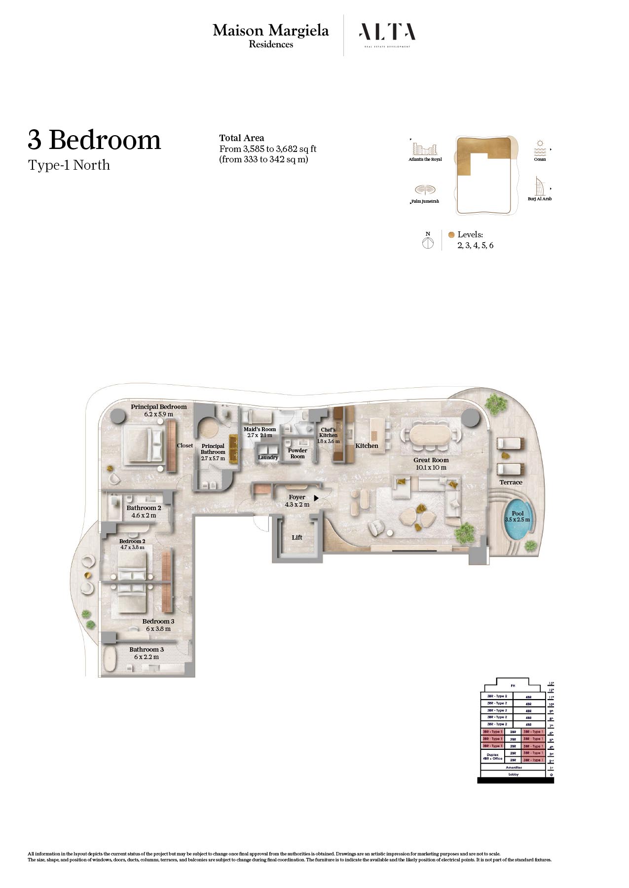 Maison Margiela Residences floor plan 3