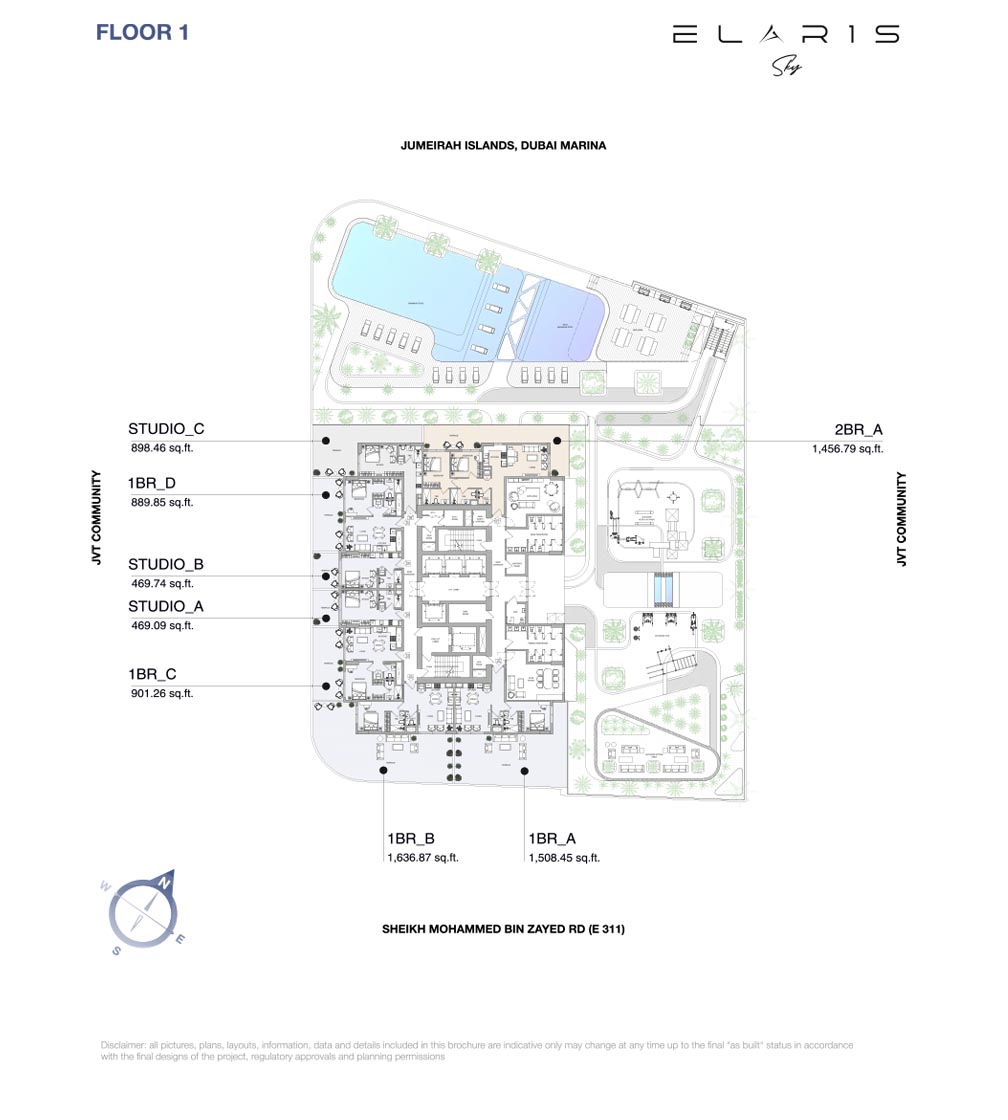 Elar1s Sky at JVT floor plan 1