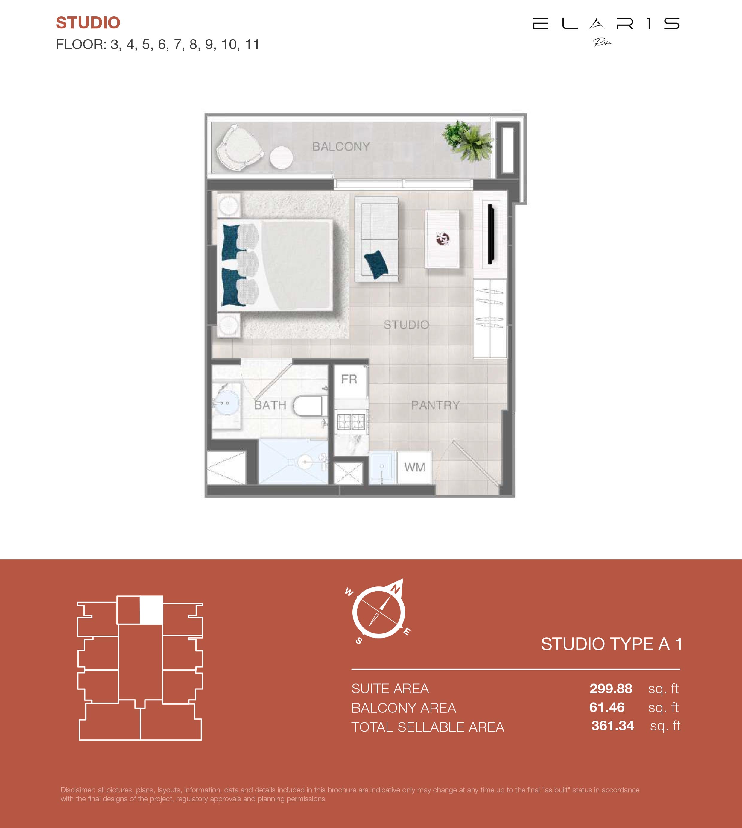 Elaris Rise at JVT floor plan 1