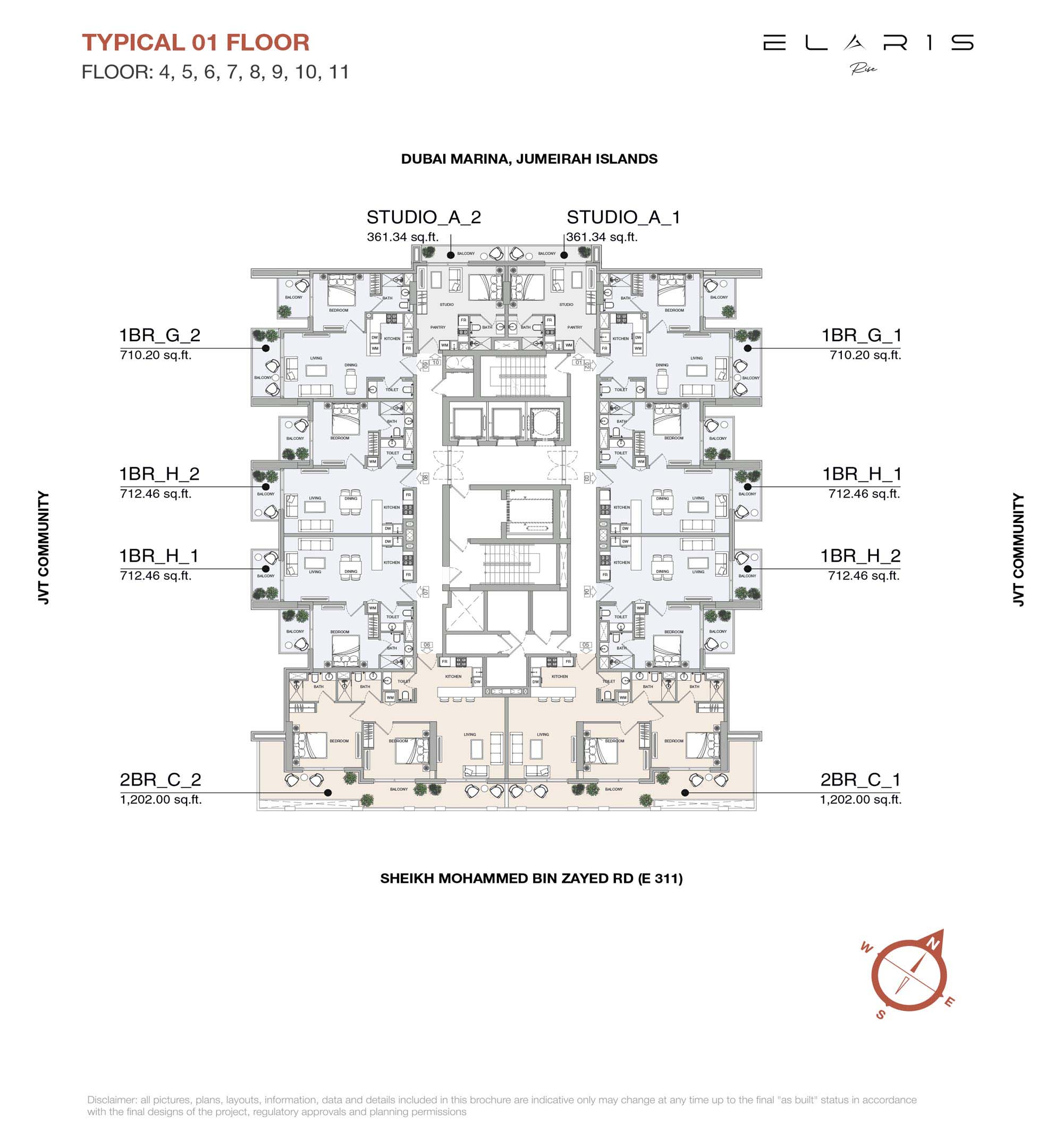 Elaris Rise at JVT floor plan 3