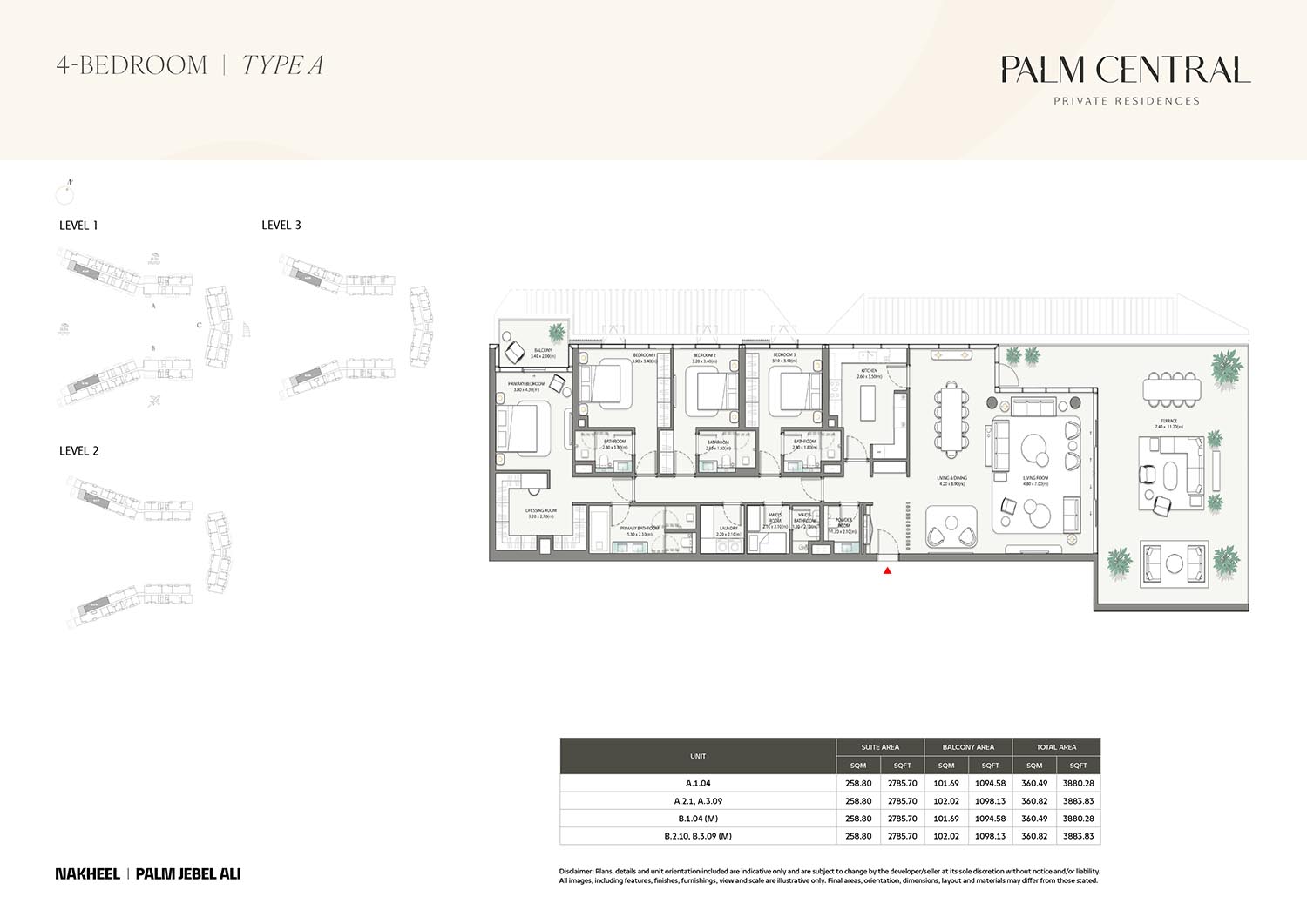 Palm Central Private Residences floor plan 4