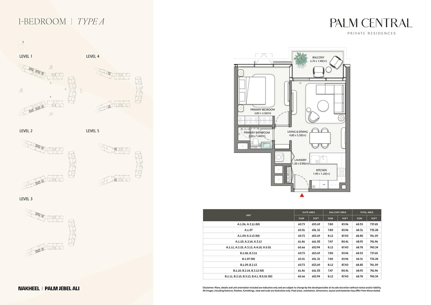 Palm Central Private Residences floor plan 1