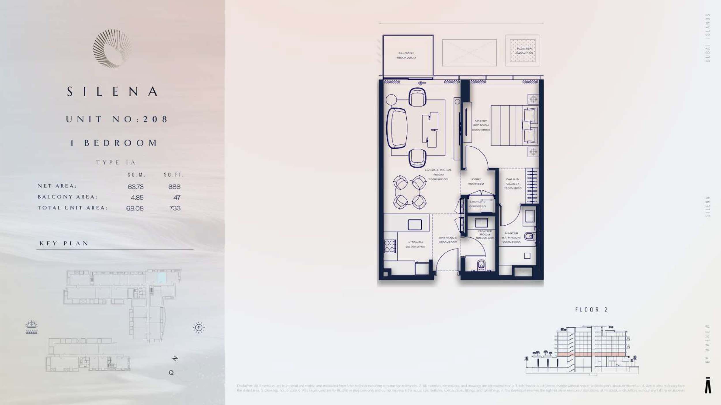 Silena at Dubai Islands floor plan 1