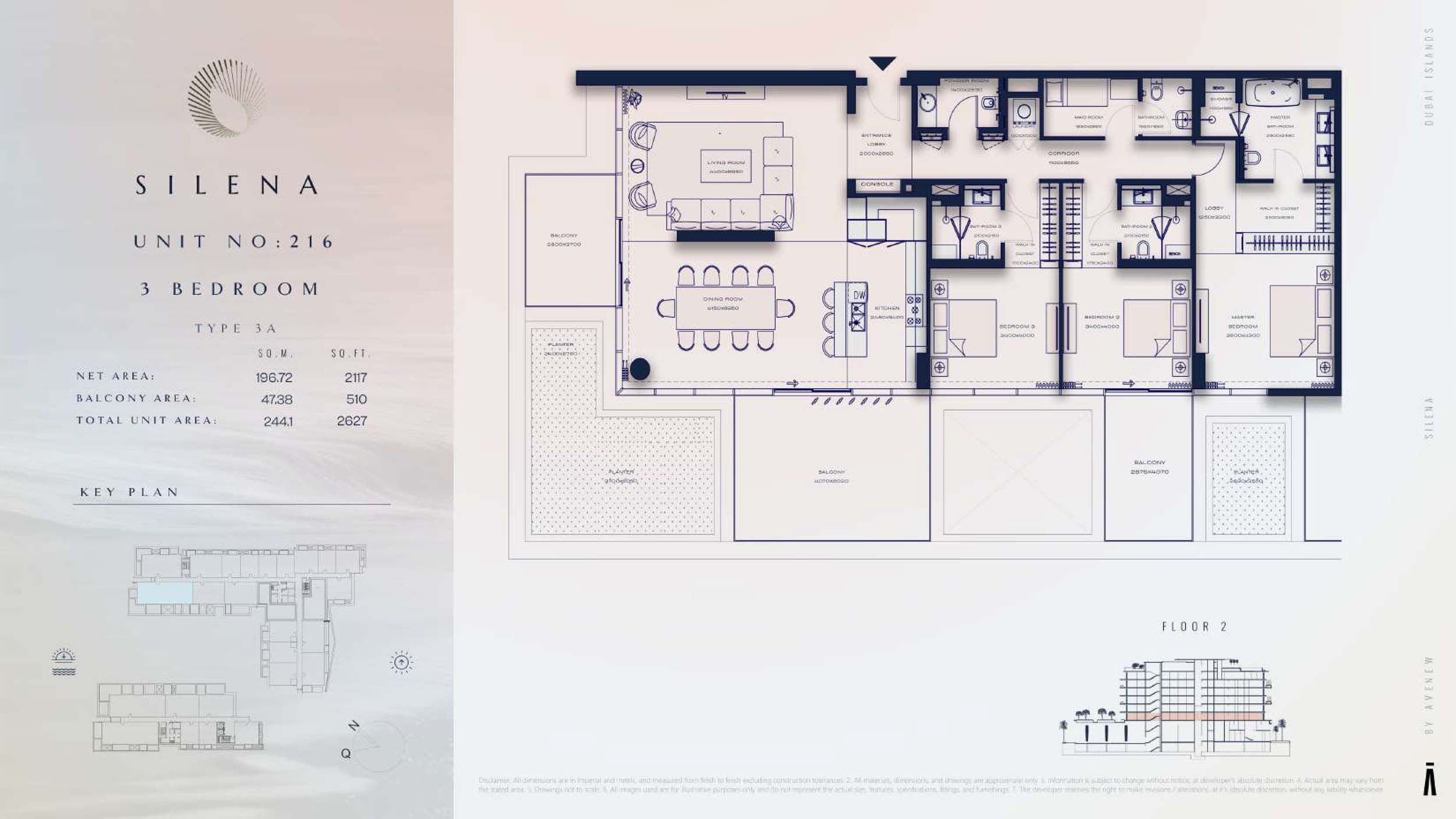 Silena at Dubai Islands floor plan 3