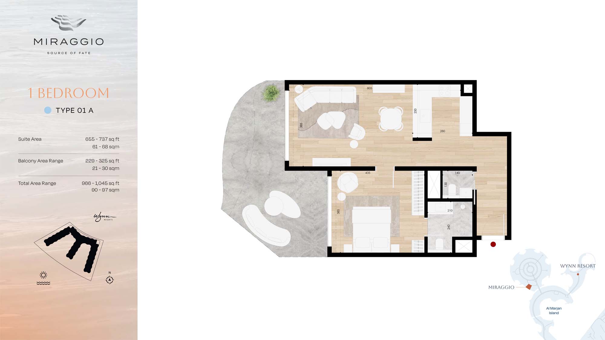 Miraggio at Al Marjan floor plan 2