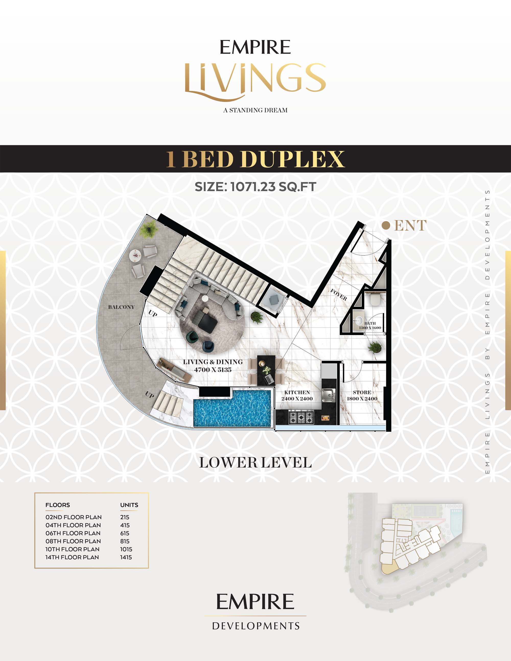 Empire Livings floor plan 3