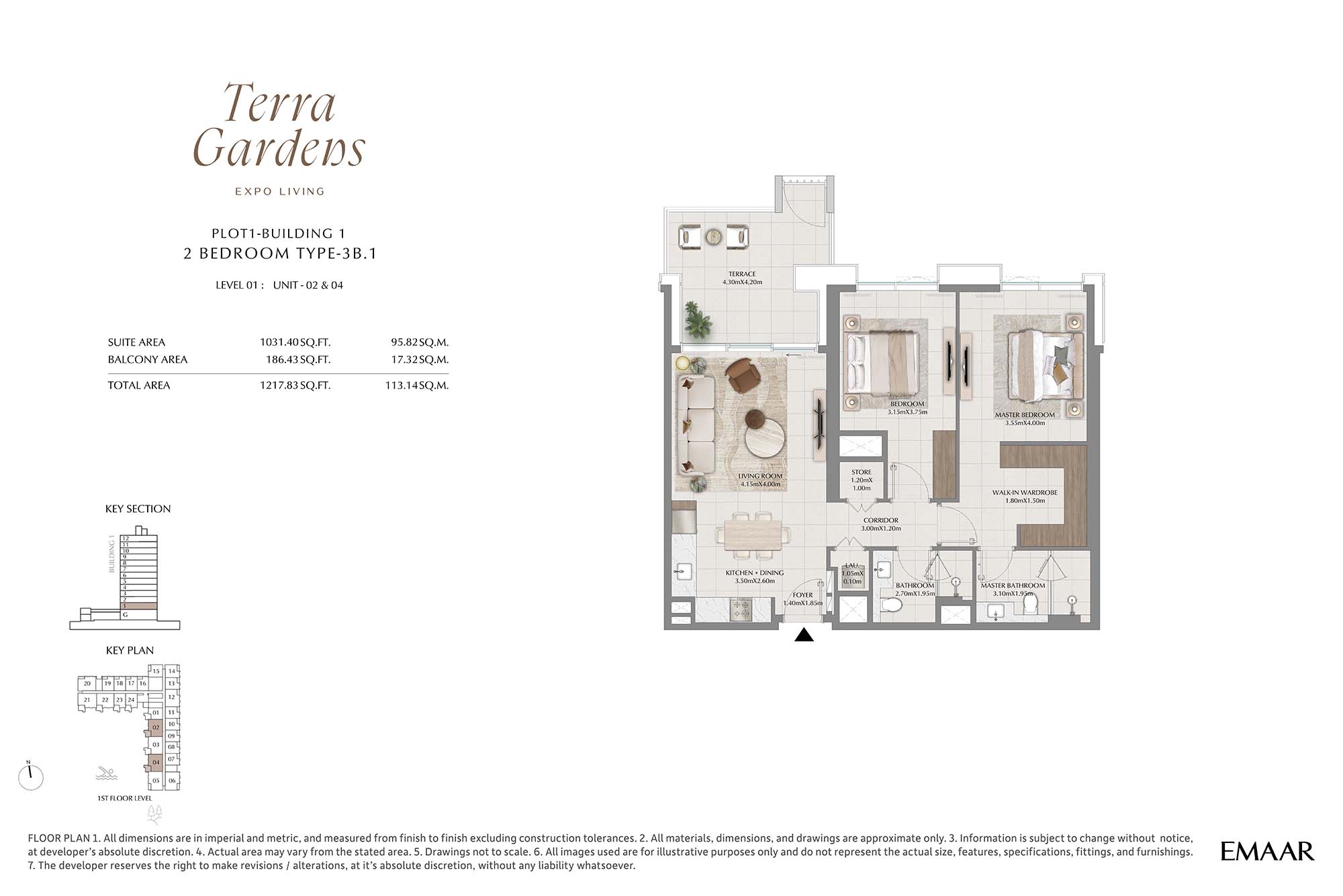 Emaar Terra Gardens floor plan 2
