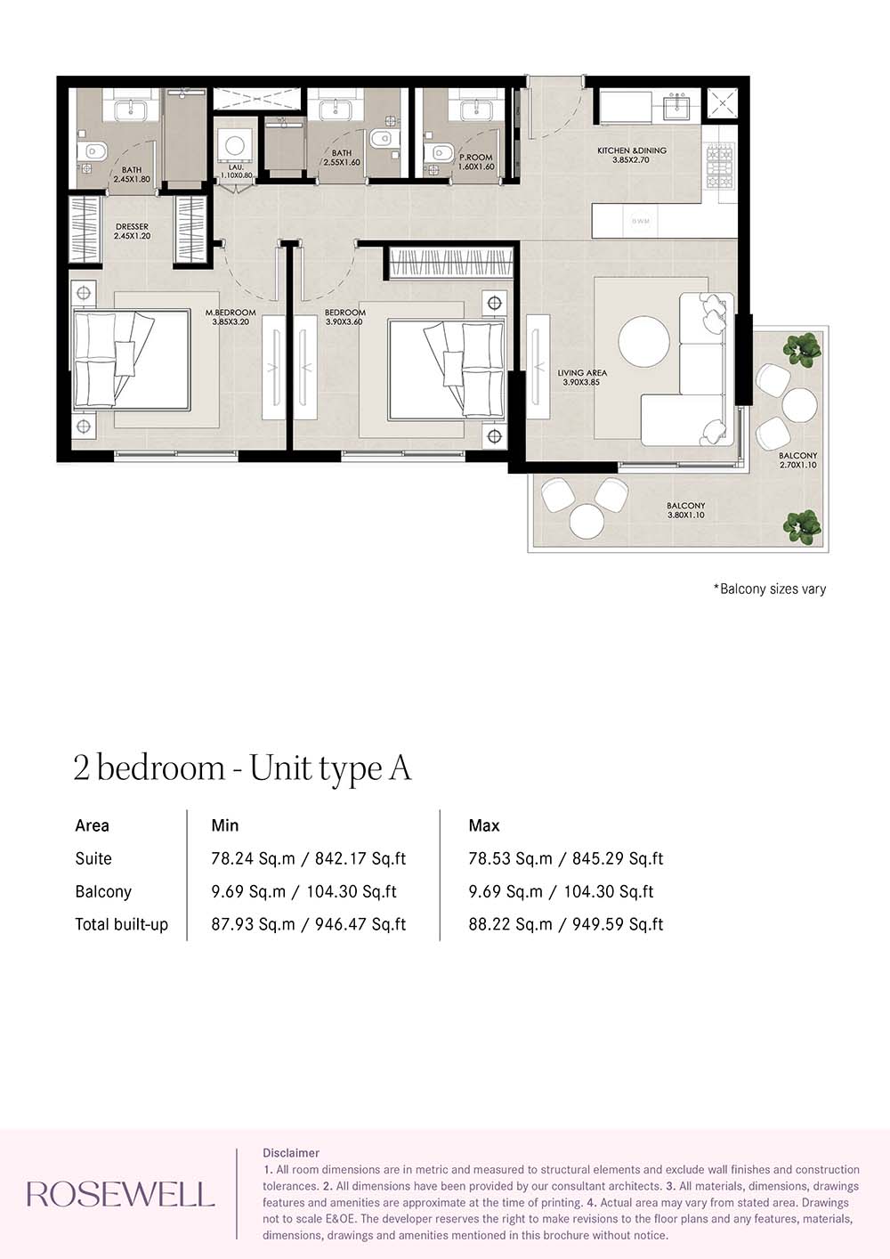 Rosewell at Town Square floor plan 2