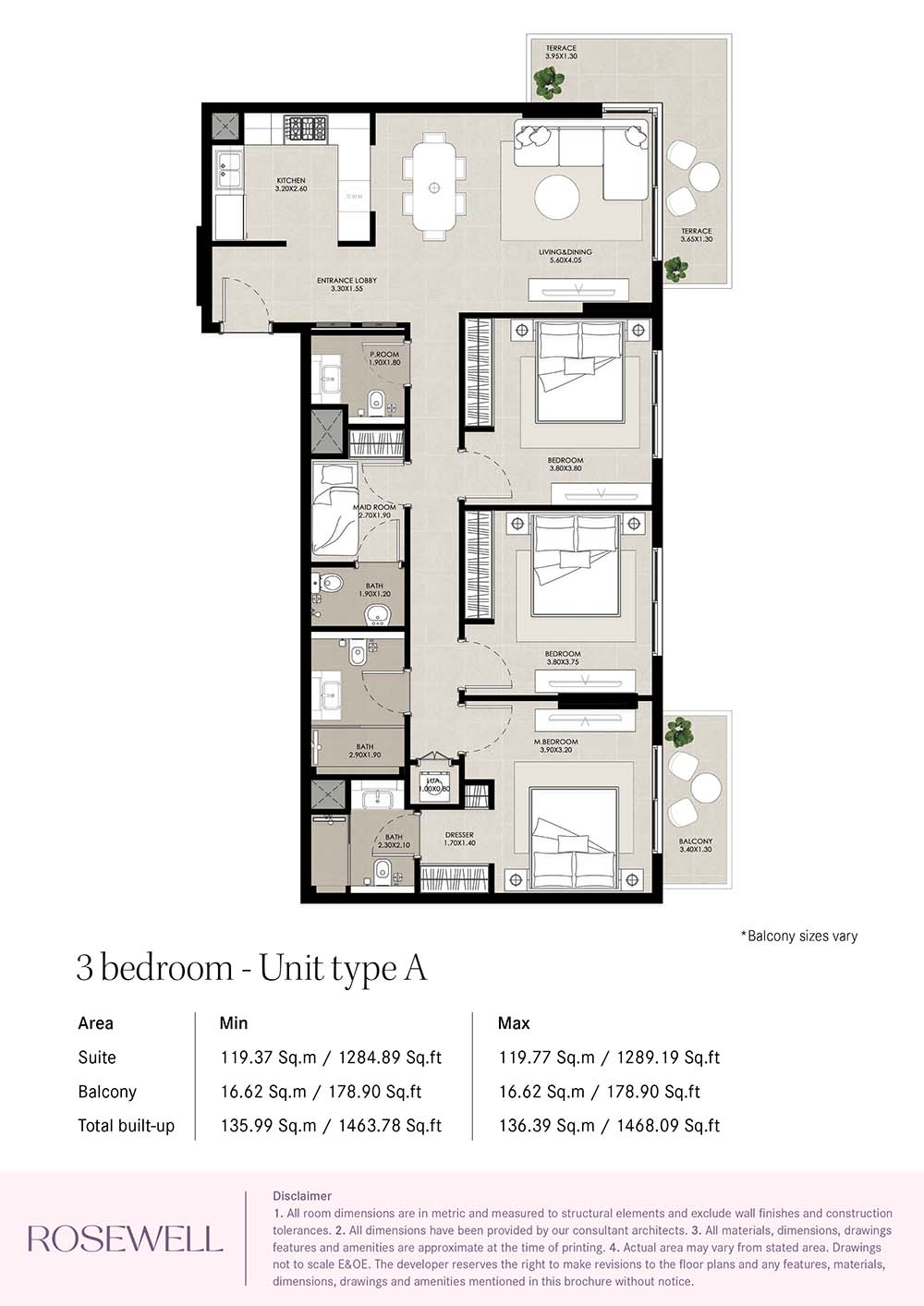 Rosewell at Town Square floor plan 3