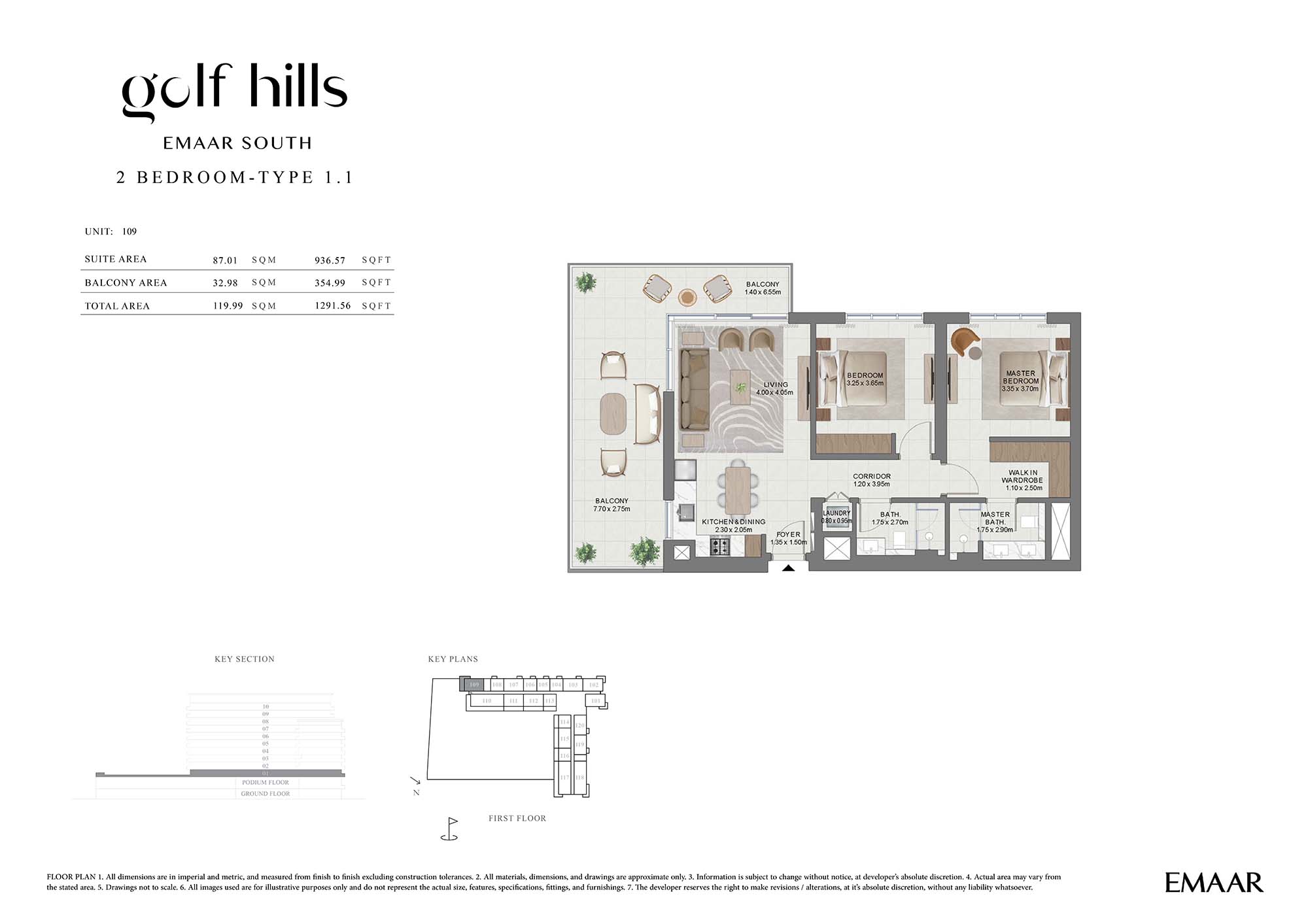 Golf Hills at Emaar South floor plan 2