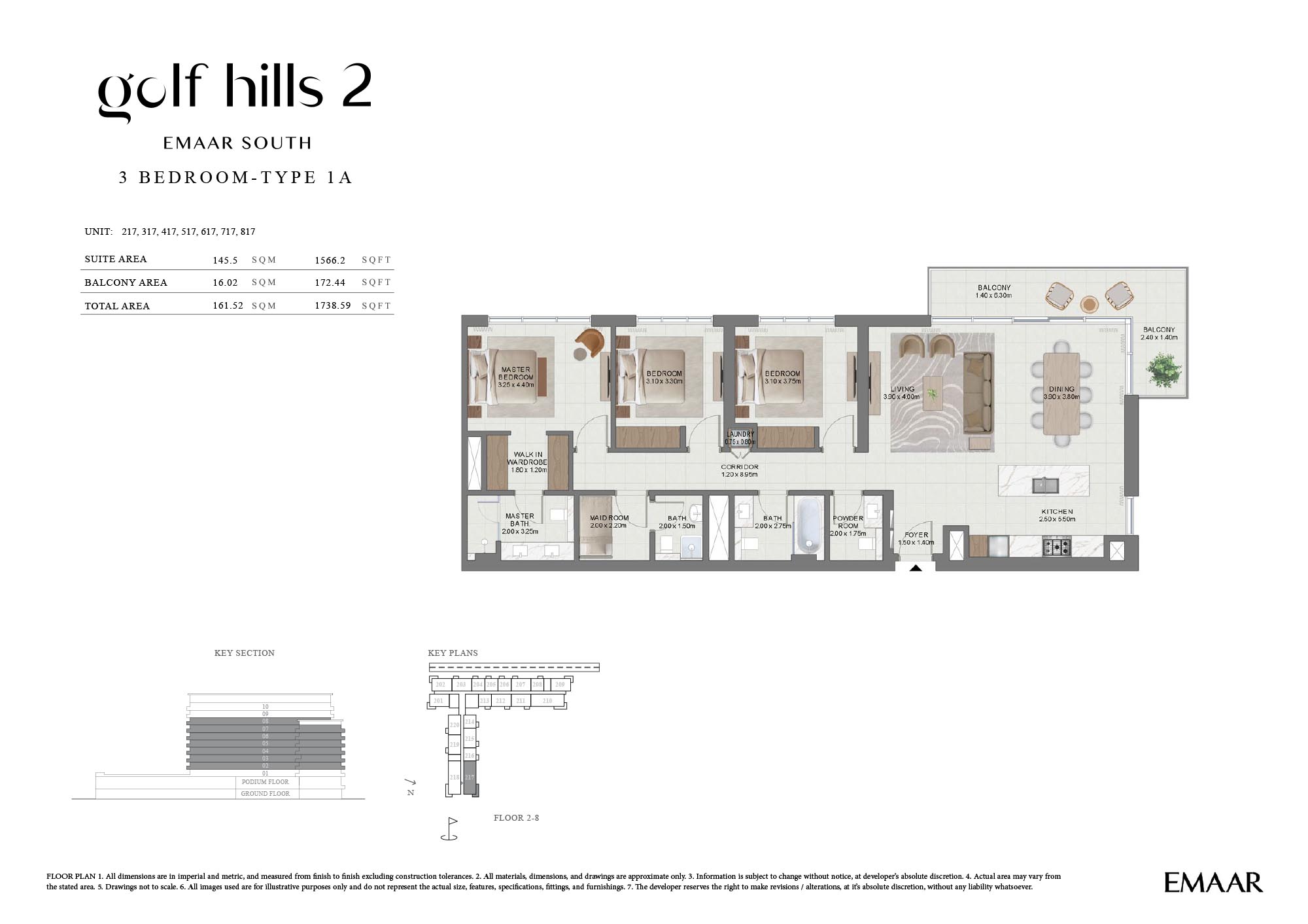 Golf Hills 2 at Emaar South floor plan 3