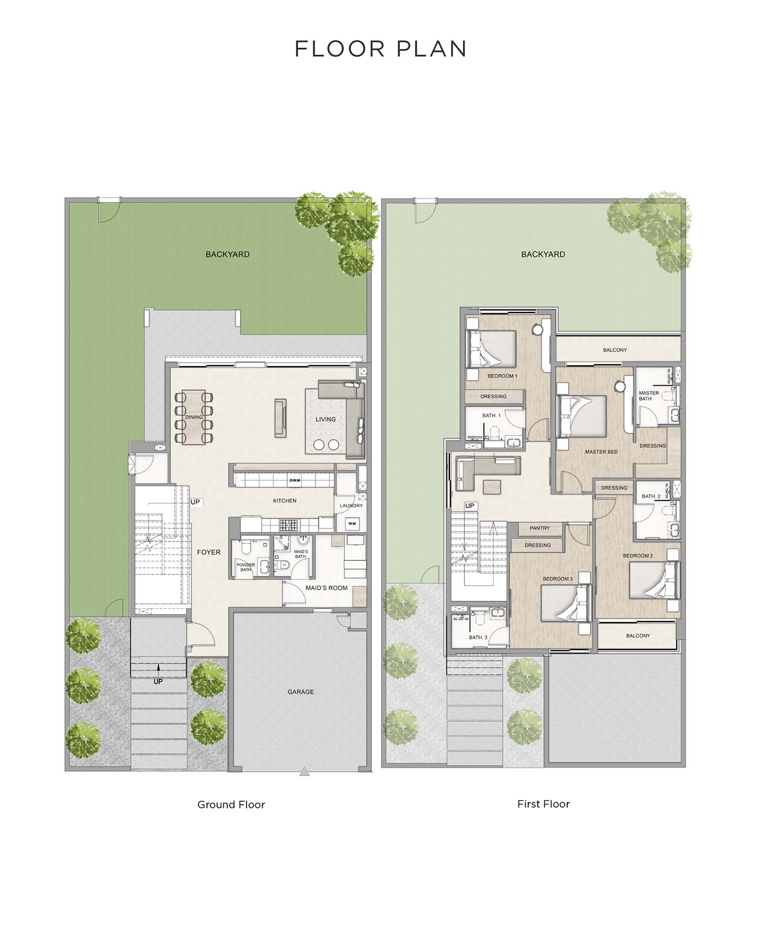 Aila Homes at Al Hamra floor plan 3