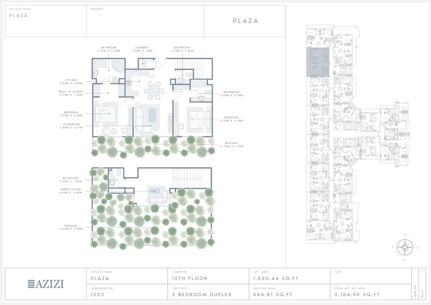 Azizi Plaza floor plan 5