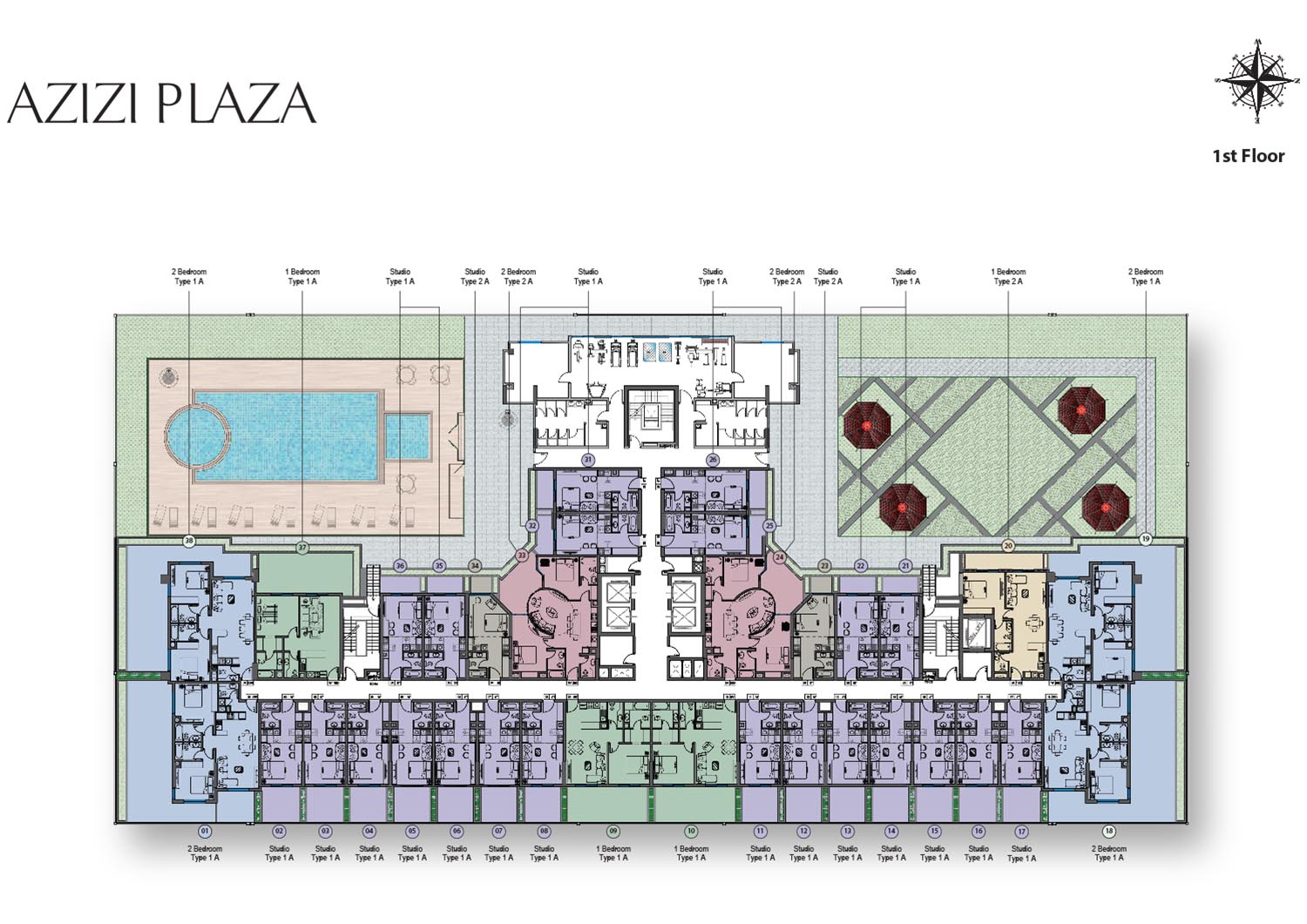 Azizi Plaza floor plan 3