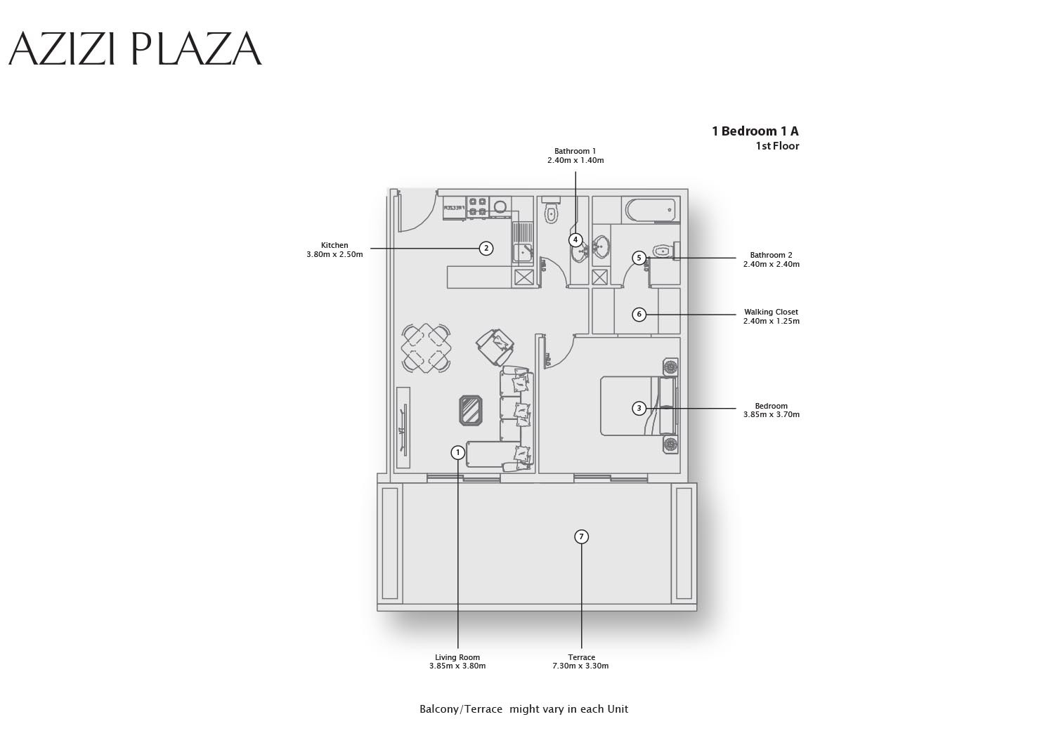 Azizi Plaza floor plan 2