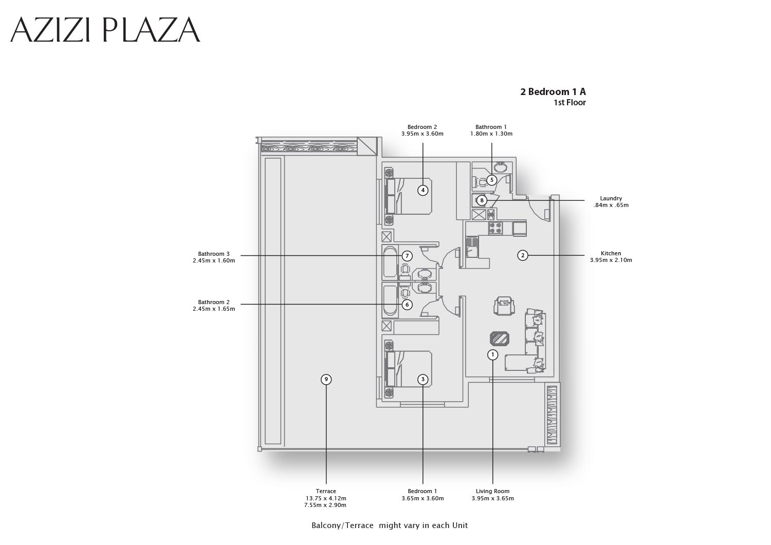 Azizi Plaza floor plan 4