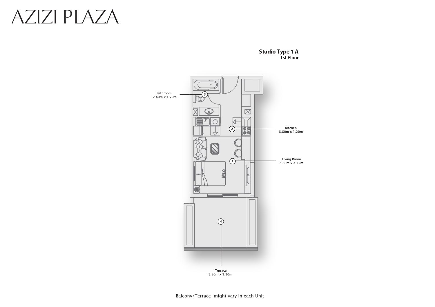 Azizi Plaza floor plan 1