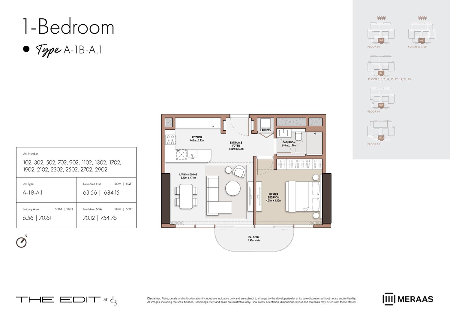 The Edit at D3 floor plan 1