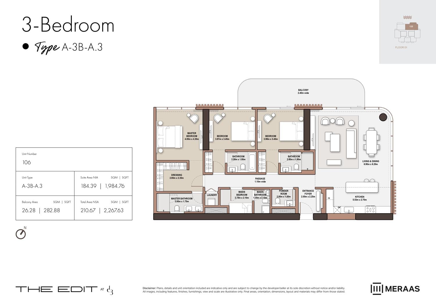 The Edit at D3 floor plan 3