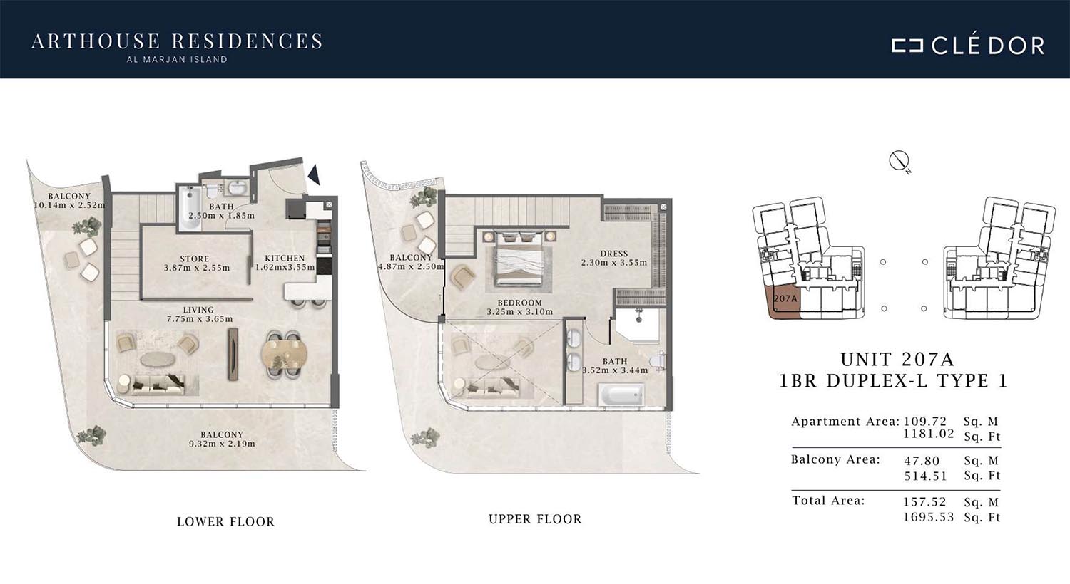 Arthouse Residences at Al Marjan floor plan 3