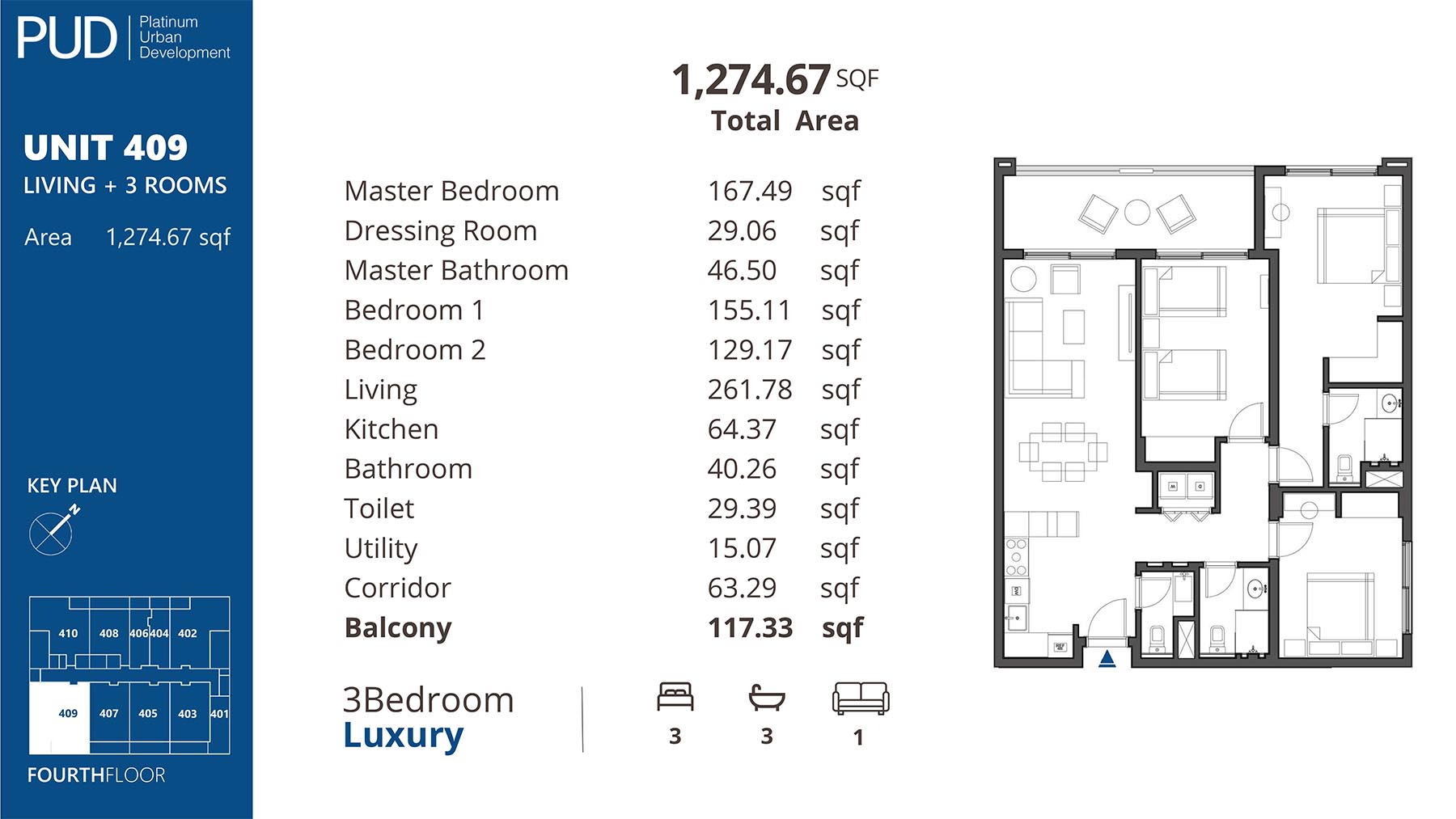 PUD Residences 1 floor plan 4